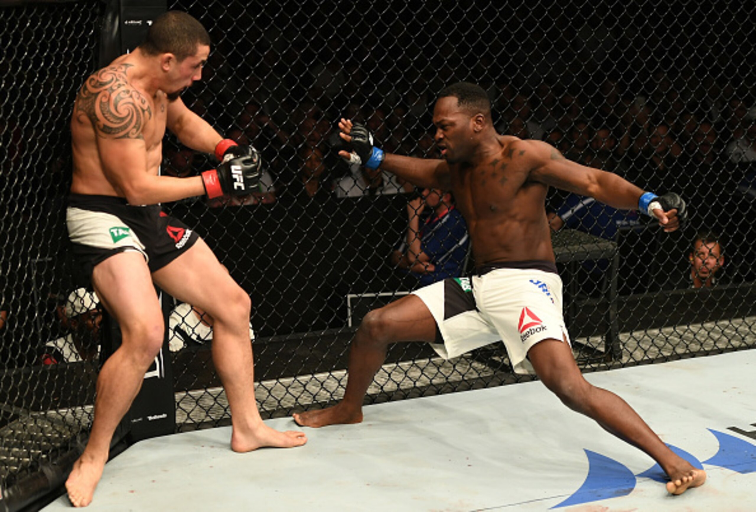 Derek Brunson (right)