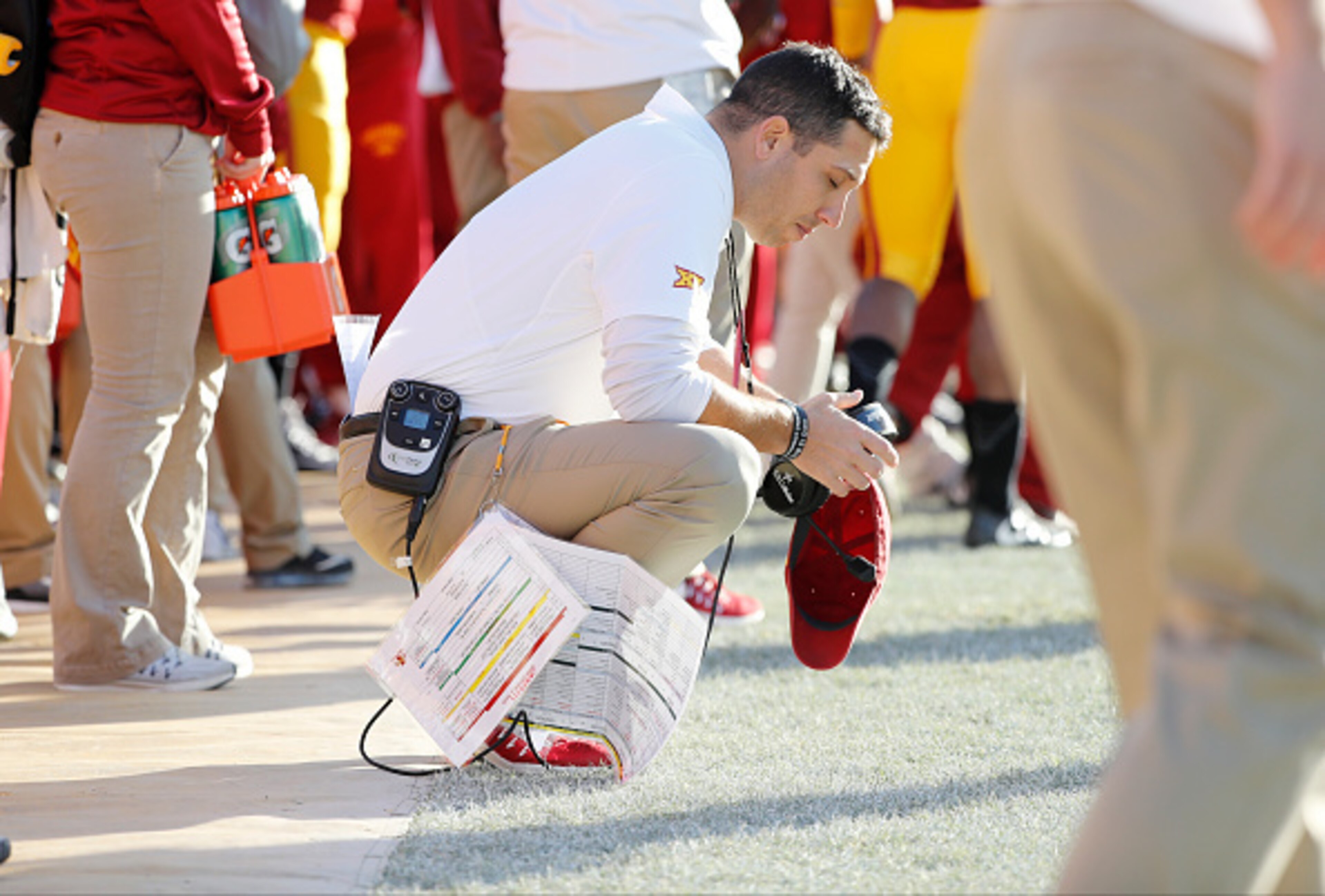 Matt Campbell had ups and downs in his first season at Iowa State.