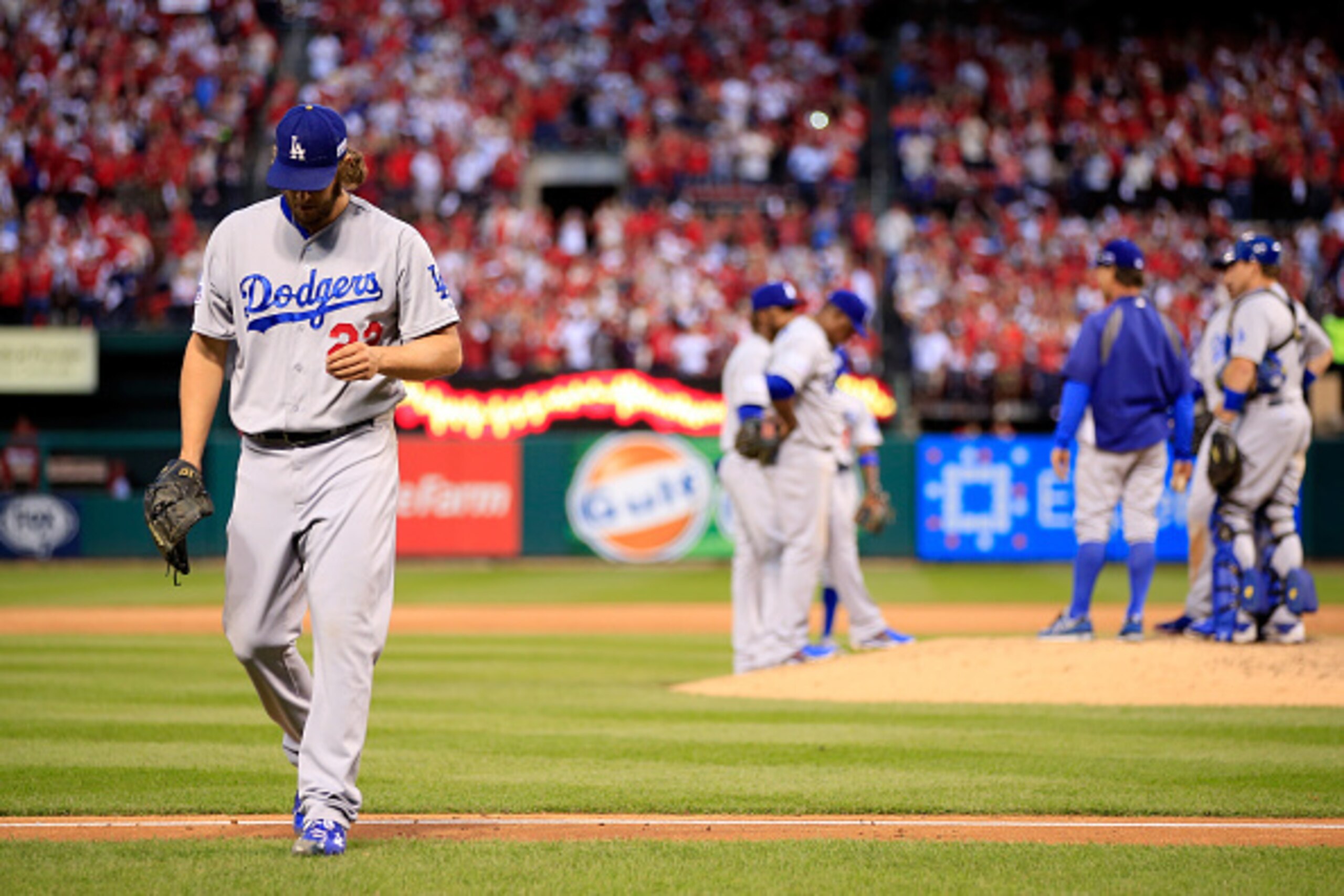 The St. Louis Cardinals have twice pelted Clayton Kershaw in the postseason.