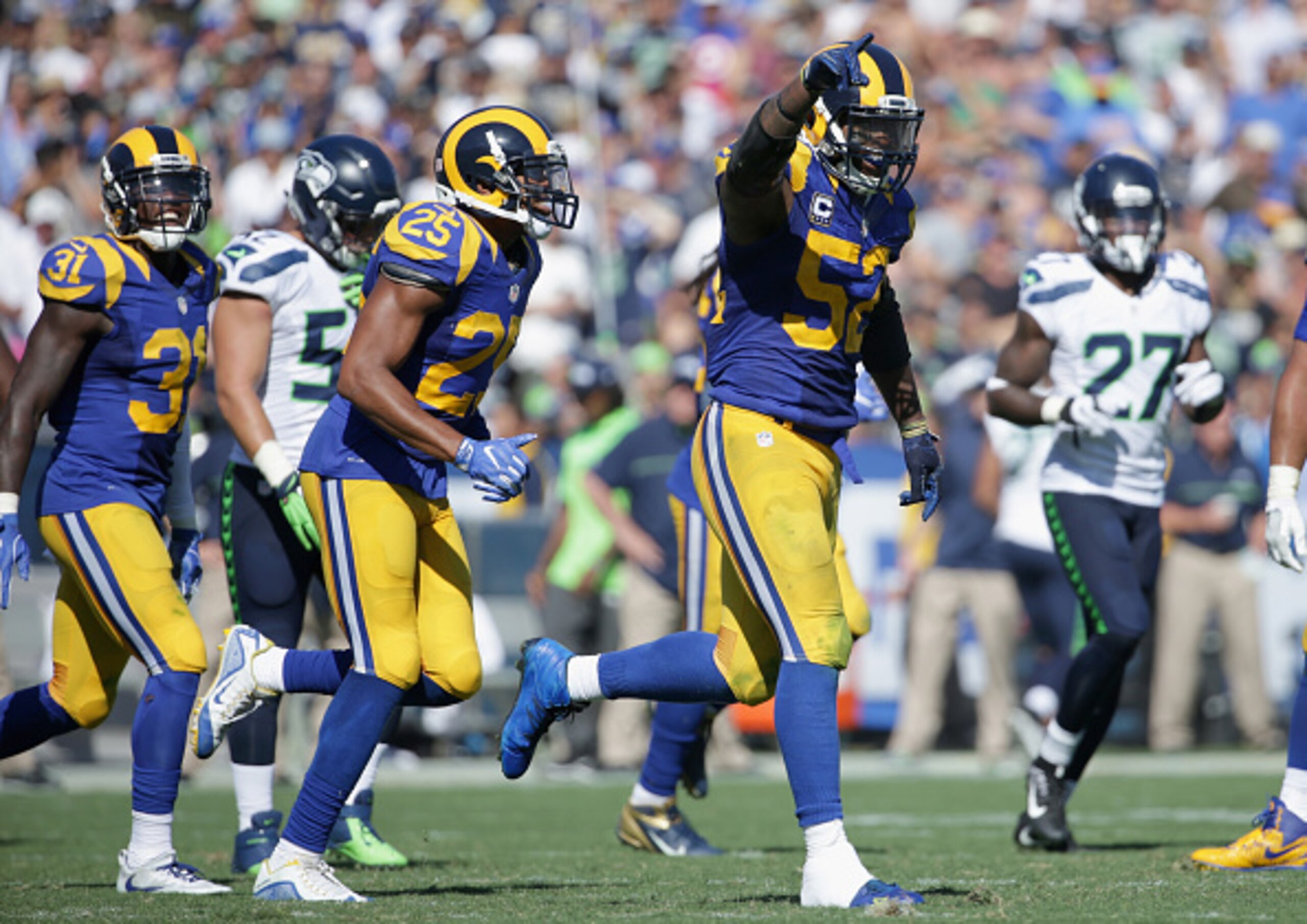 The Rams have won four of their last five games against the Seattle Seahawks.