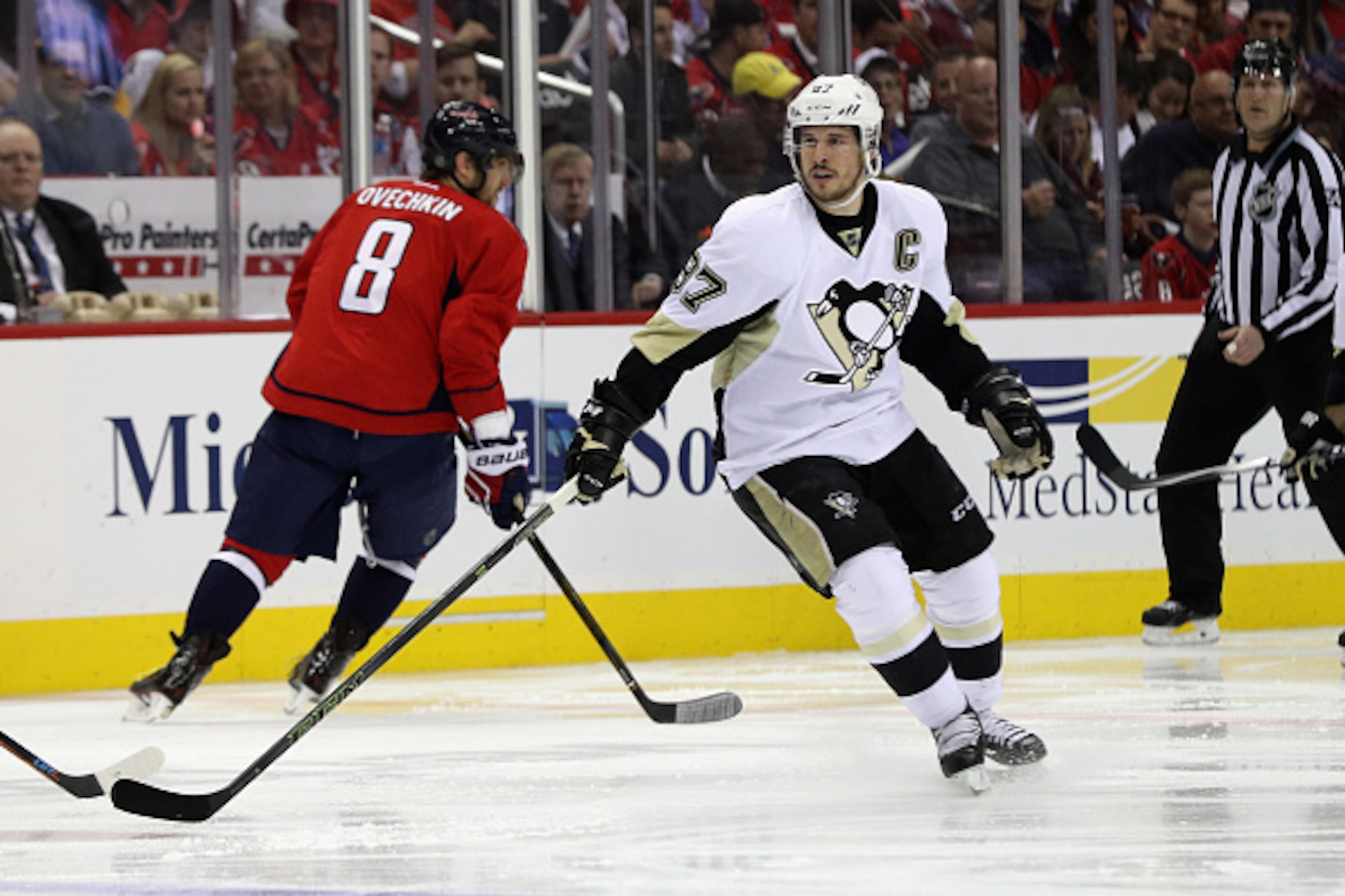 The Pittsburgh Penguins have won seven of their eight Stanley Cup playoff series against the Washington Capitals.
