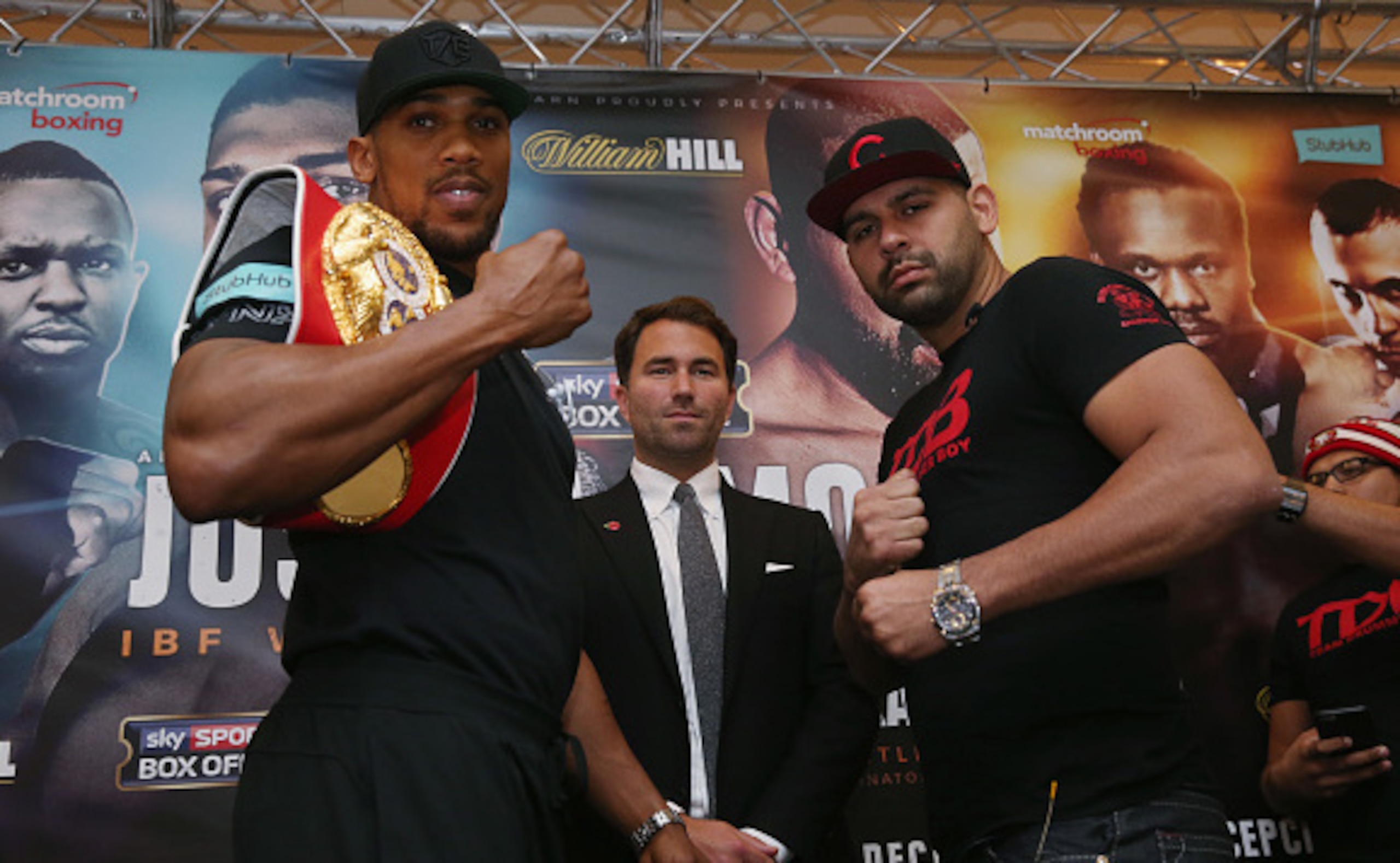 Anthony Joshua and Eric Molina top the bill at the Manchester Arena on December 10. Anthony Joshua and Eric Molina top the bill at the Manchester Arena on December 10.
