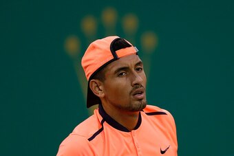 Nick Kyrgios during the 2016 Shanghai Masters.