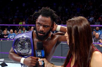 Rich Swann celebrating his title win.