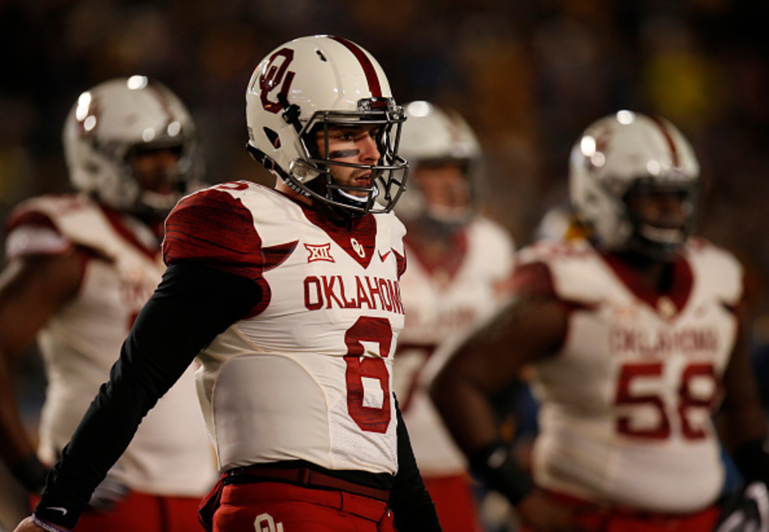 Oklahoma has won 15 consecutive Big 12 games. Oklahoma has won 15 consecutive Big 12 games.