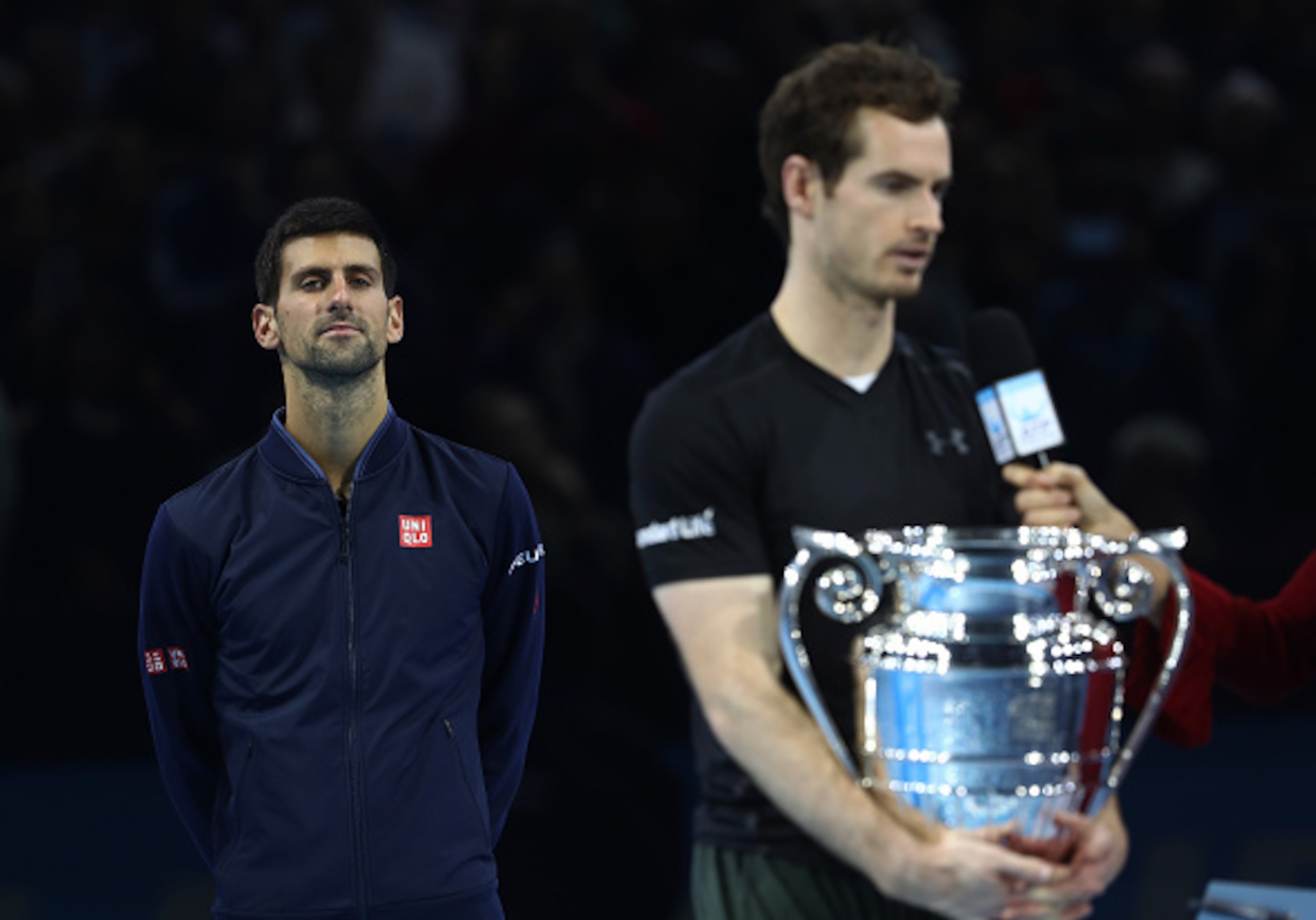 Andy Murray surpassed Novak Djokovic in the world rankings and maintained the No. 1 spot at the ATP Finals.