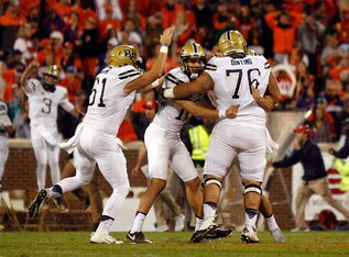 Chris Blewitt and Pitt stunned Clemson at home with a huge kick.
