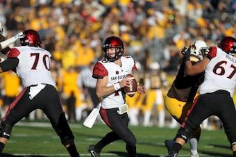 Christian Chapman and San Diego State lost a tough decision at Wyoming.