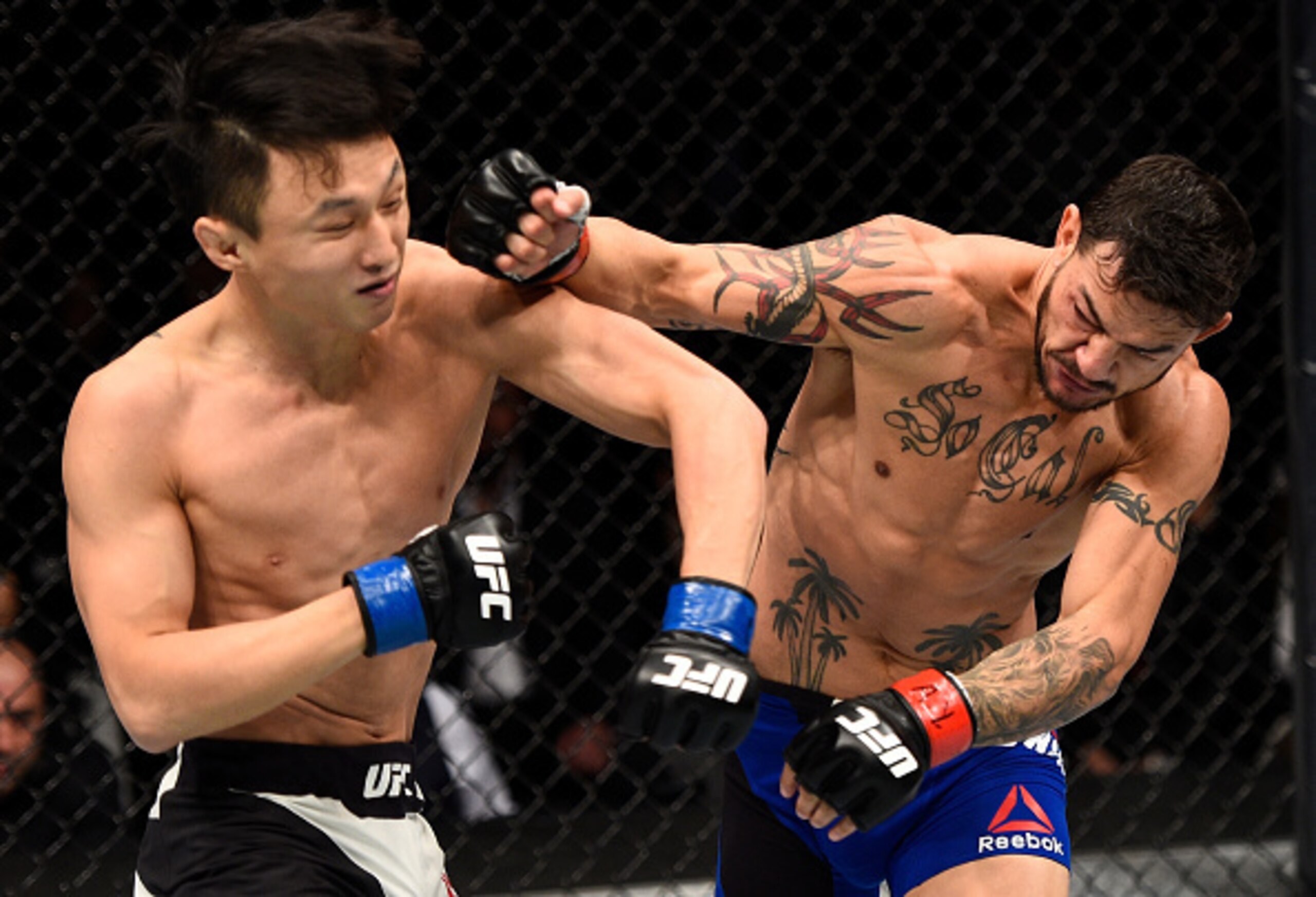 Cub Swanson (right) and Doo Ho Choi