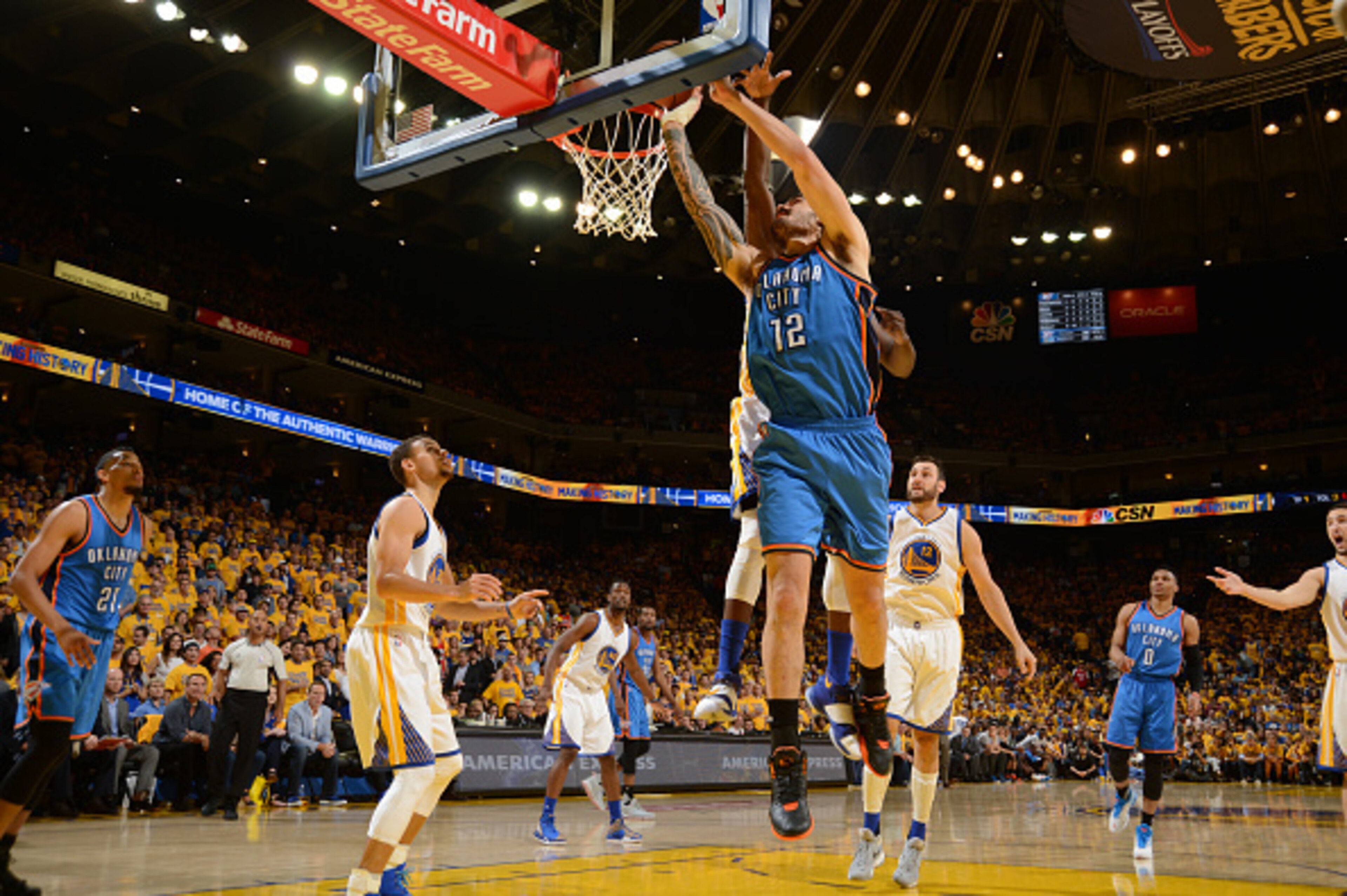 Steven Adams had a coming-out-party during the 2016 NBA postseason.