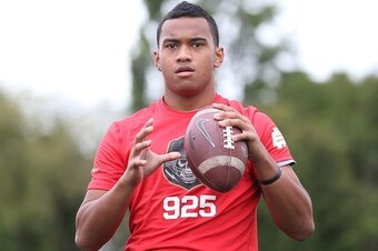 Elite 11 MVP Tua Tagovailoa can beat opponents with his arm and legs, and should be surrounded by a strong supporting cast in college.