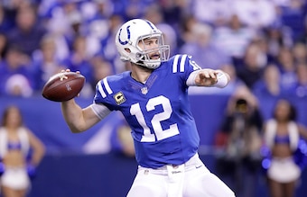 Andrew Luck and the Colts look to keep their slim playoff hopes alive.