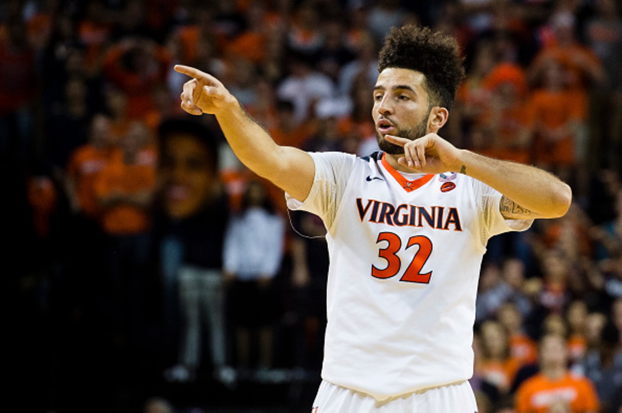 Virginia is a No. 3 seed, but London Perrantes' hair is a No. 1 seed.