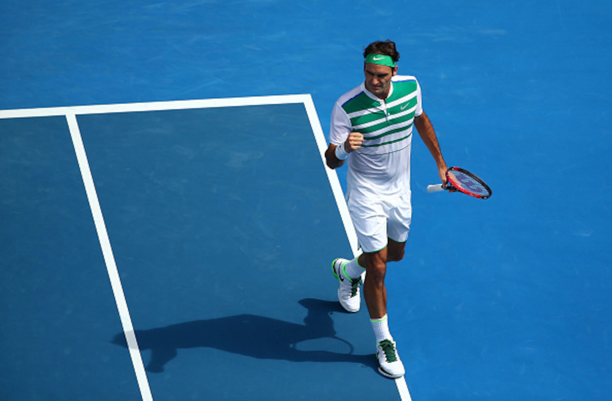Roger Federer during the 2016 Australian Open.