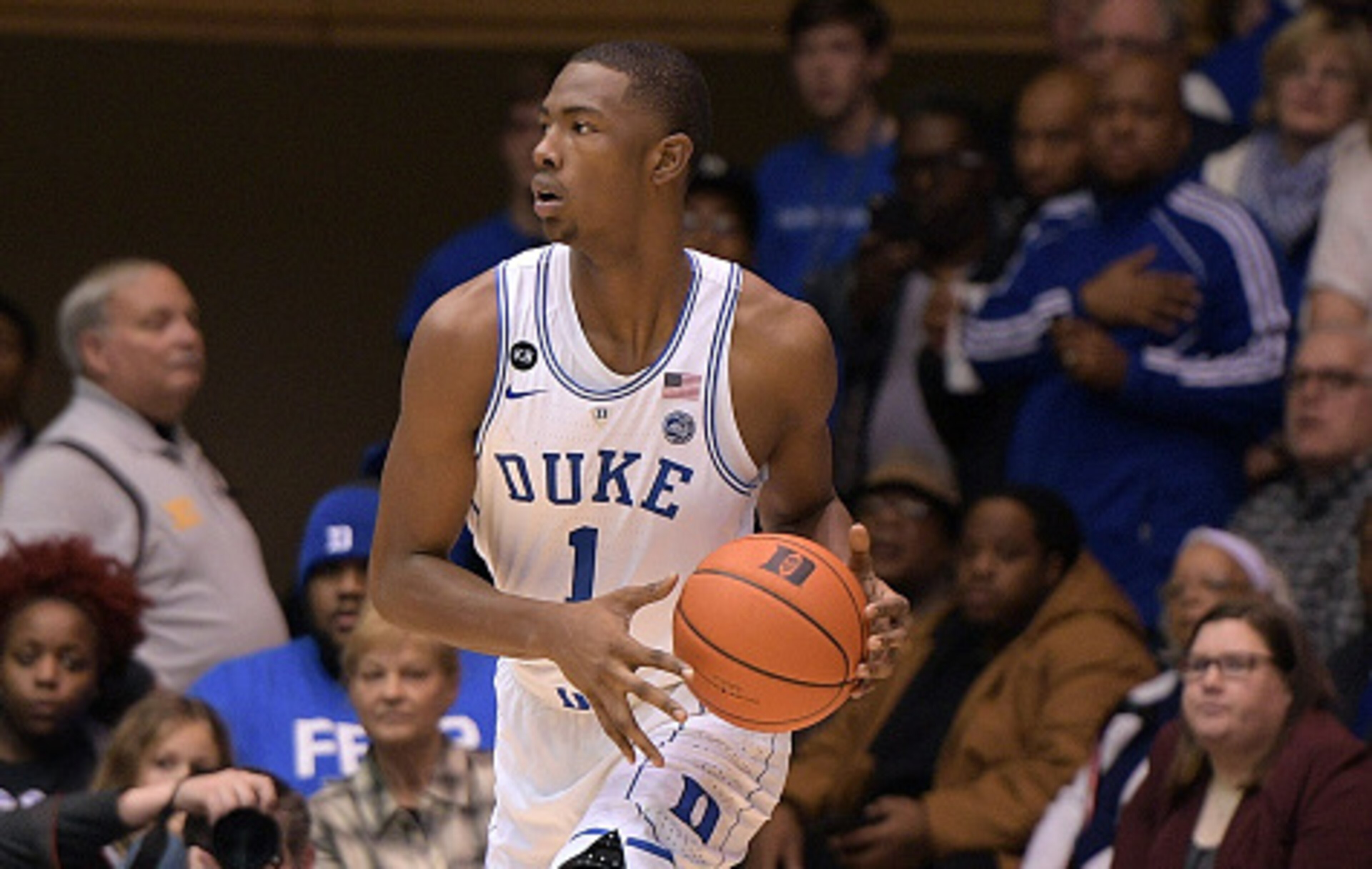 Harry Giles made his collegiate debut for Duke this week.