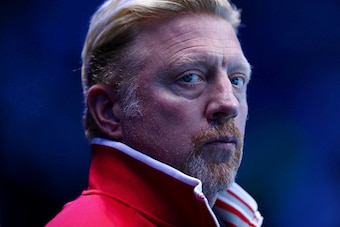 Boris Becker looks on during the 2016 ATP World Tour Finals in London.