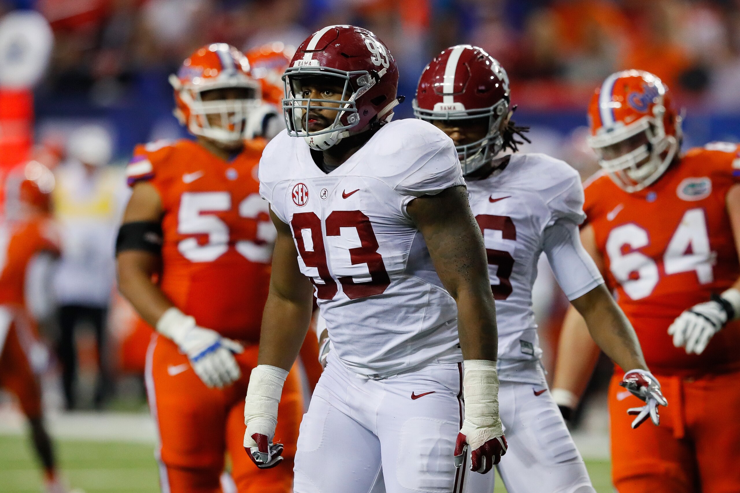 Jonathan Allen has emerged as one of the nation's top NFL prospects.