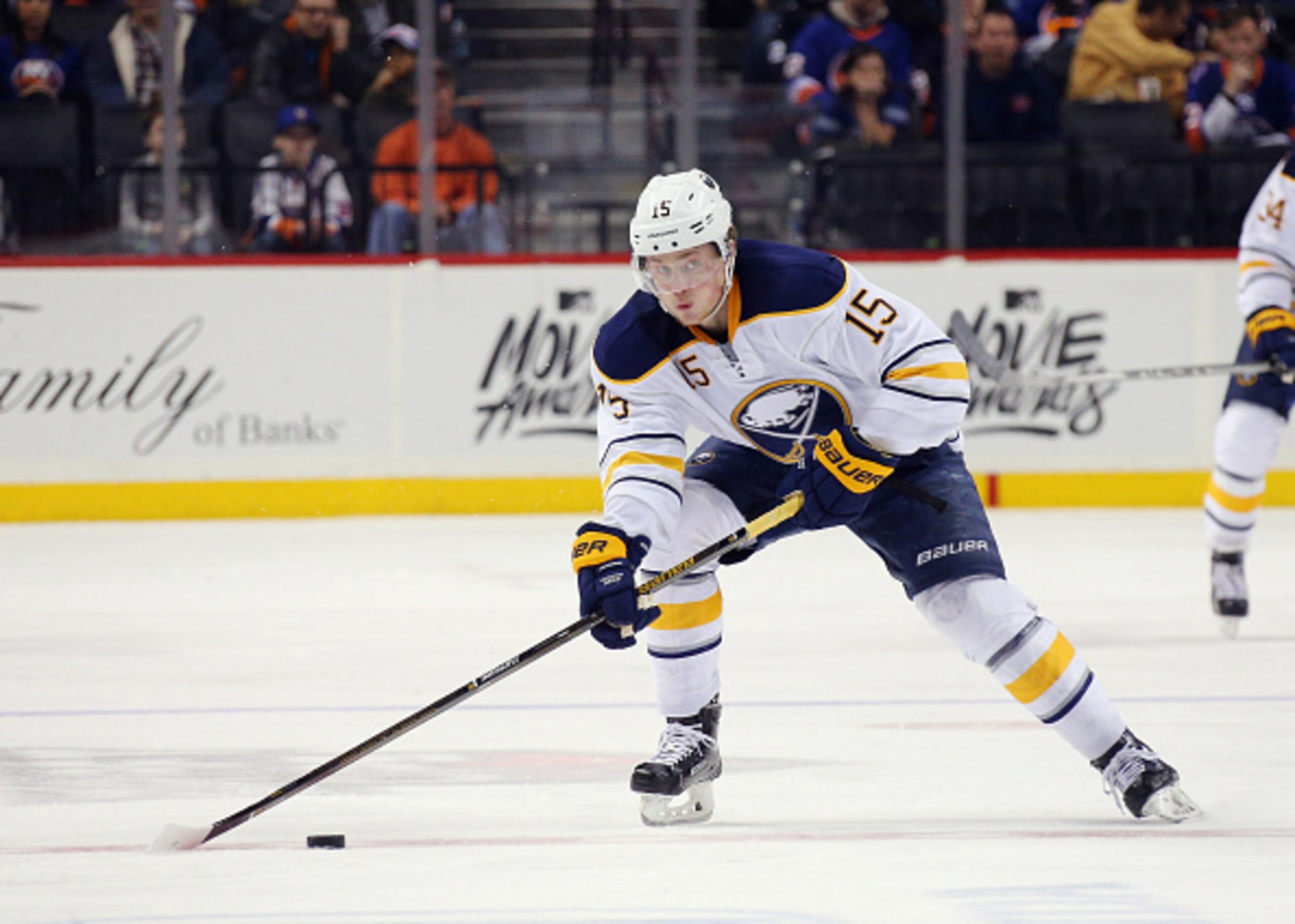Jack Eichel has scored eight points in 12 games this season.