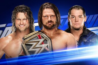 The three men who fought for the WWE title on SmackDown.