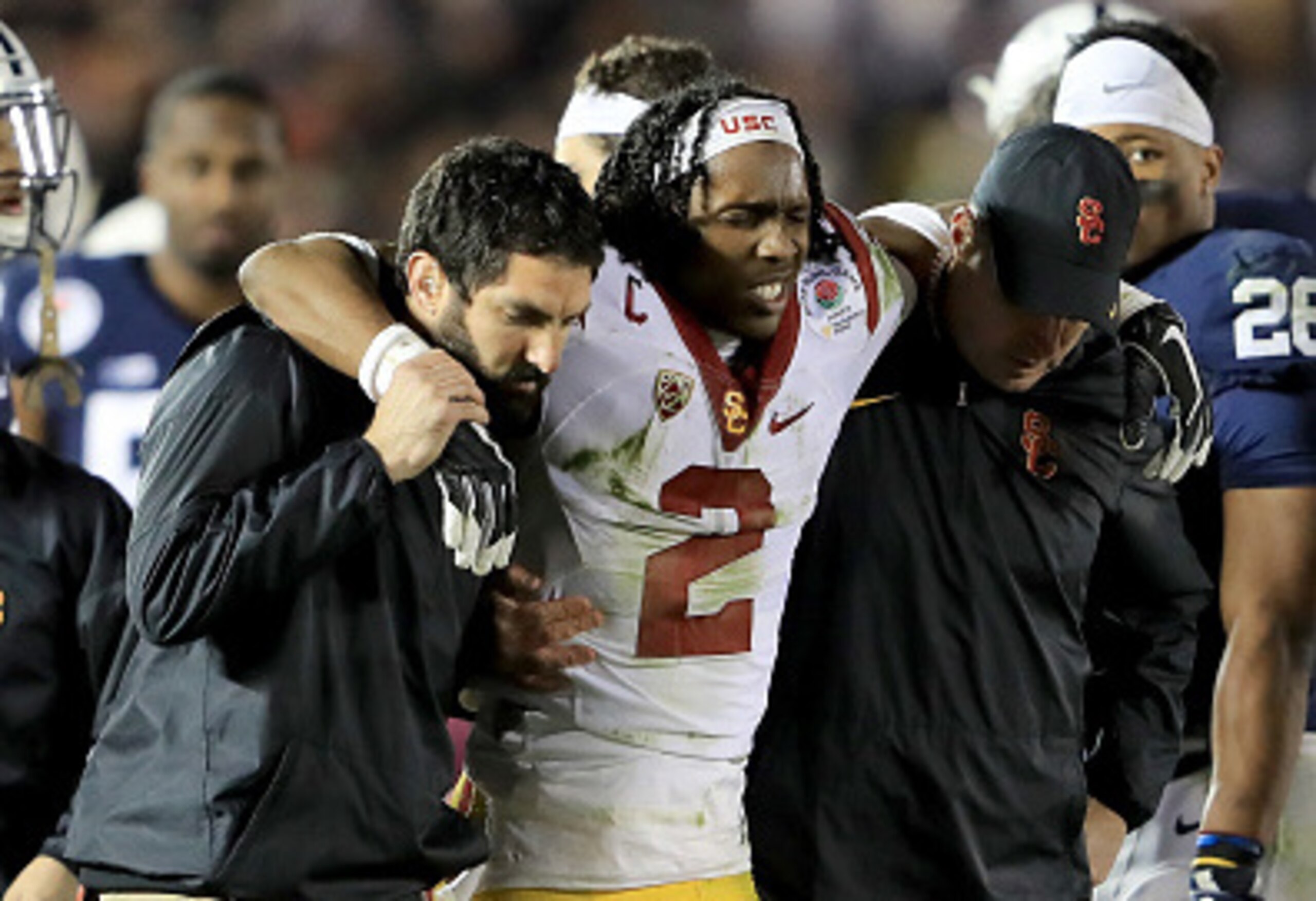 Adoree' Jackson was unable to avoid the injury that Christian McCaffrey and Leonard Fournette were hoping to dodge.