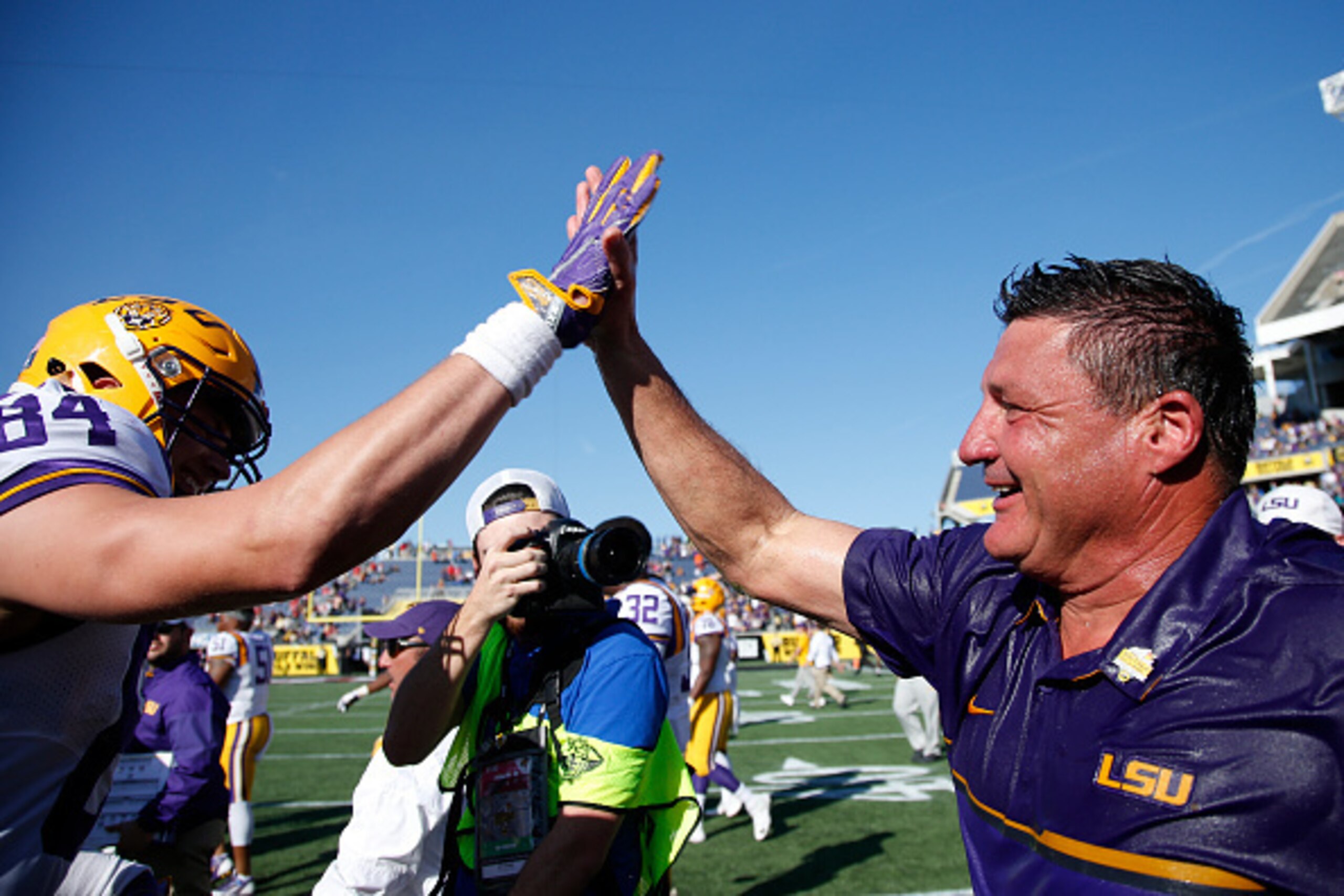 Ed Orgeron has made a big splash as LSU's head coach.