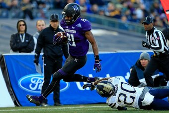 Northwestern's Justin Jackson has carried 855 times for 4,129 yards and 30 touchdowns in three seasons.