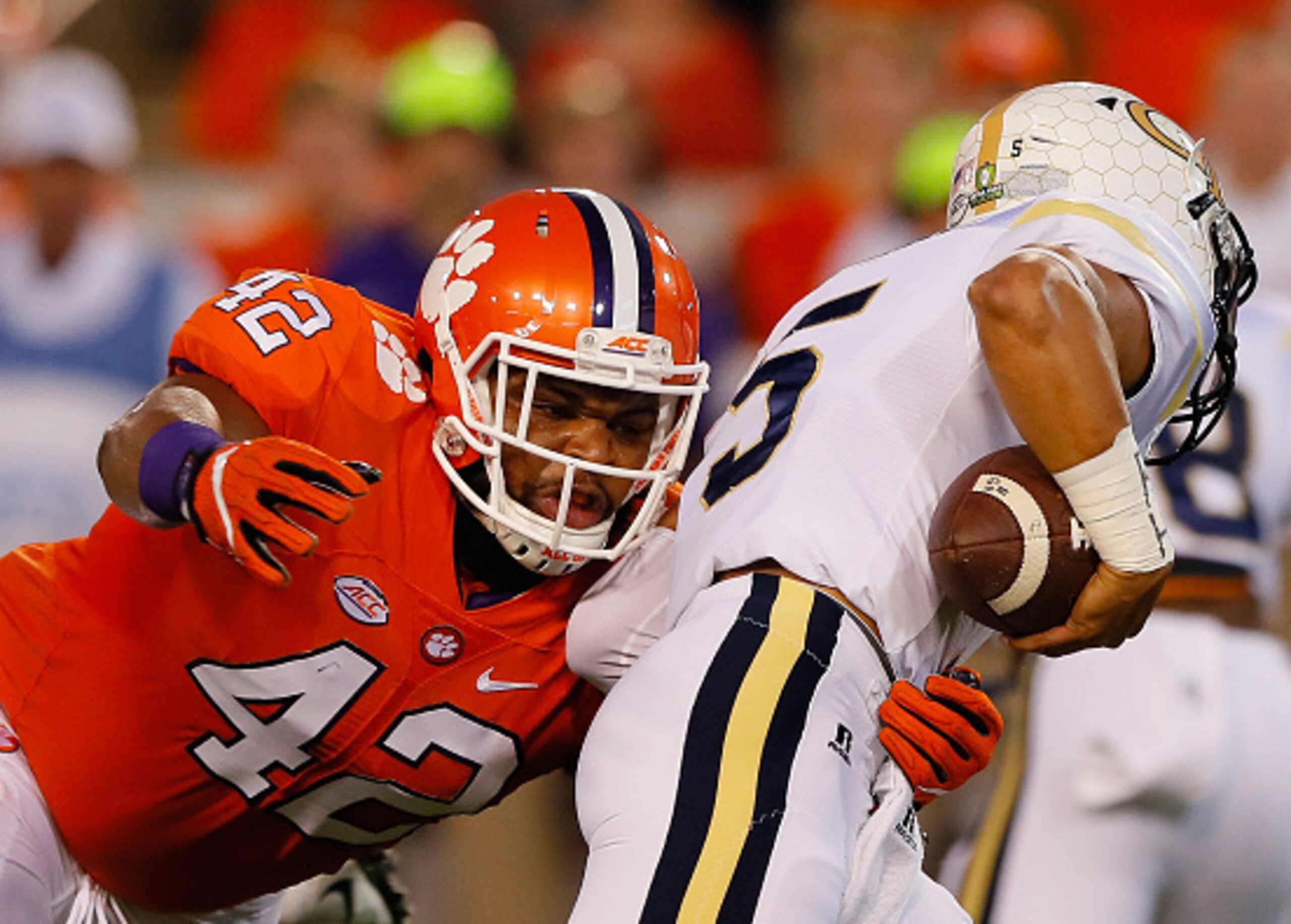 Although Alabama has notched 50 sacks this season, Clemson is right behind with 49.
