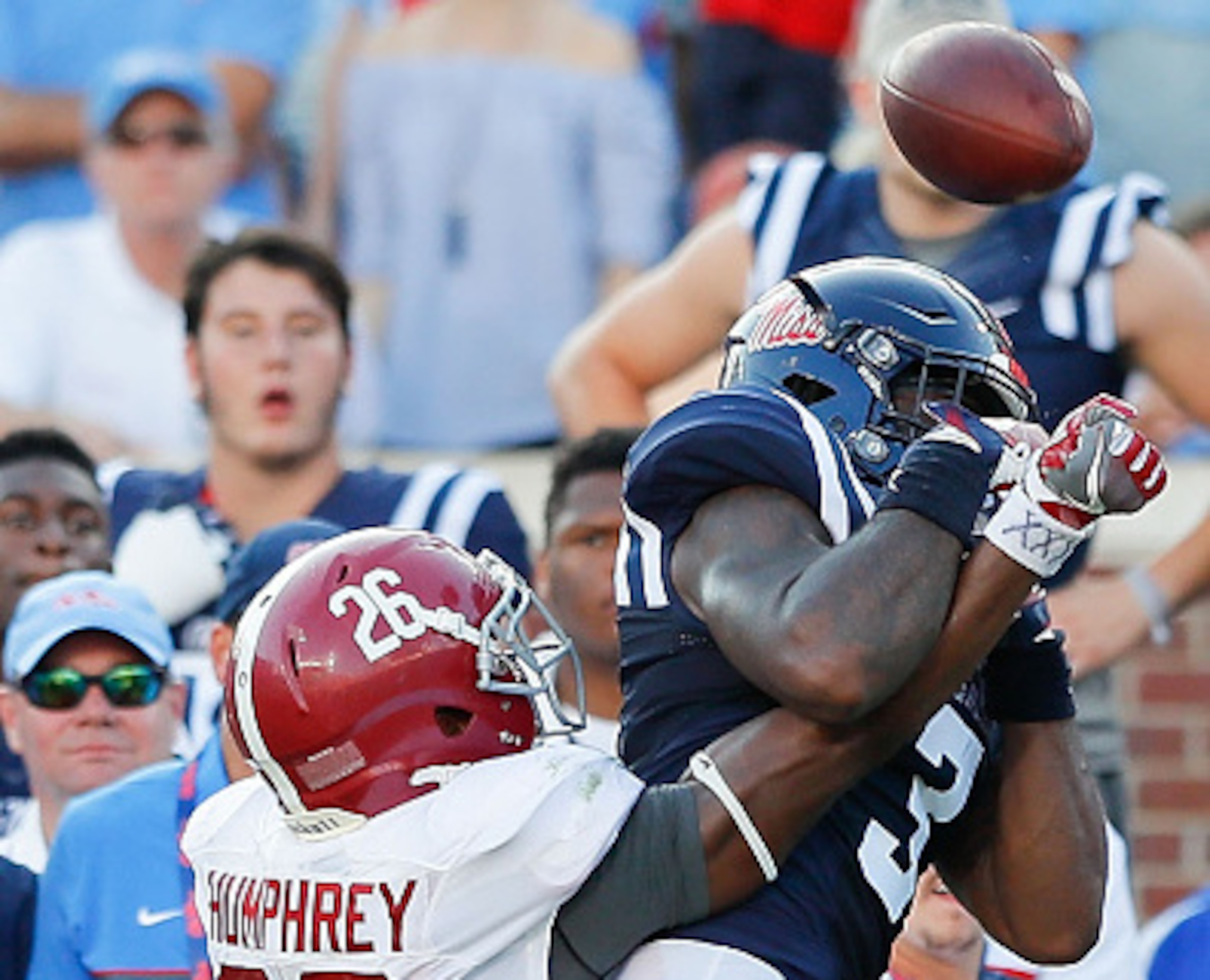 Marlon Humphrey had two interceptions, five passes broken up and a forced fumble in 2016.