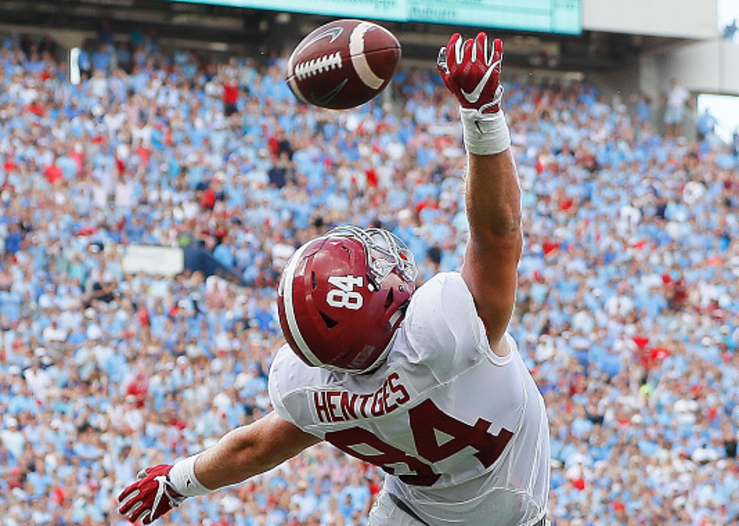 Hale Hentges will become more of a receiving option in 2017. He had three receptions as a sophomore.