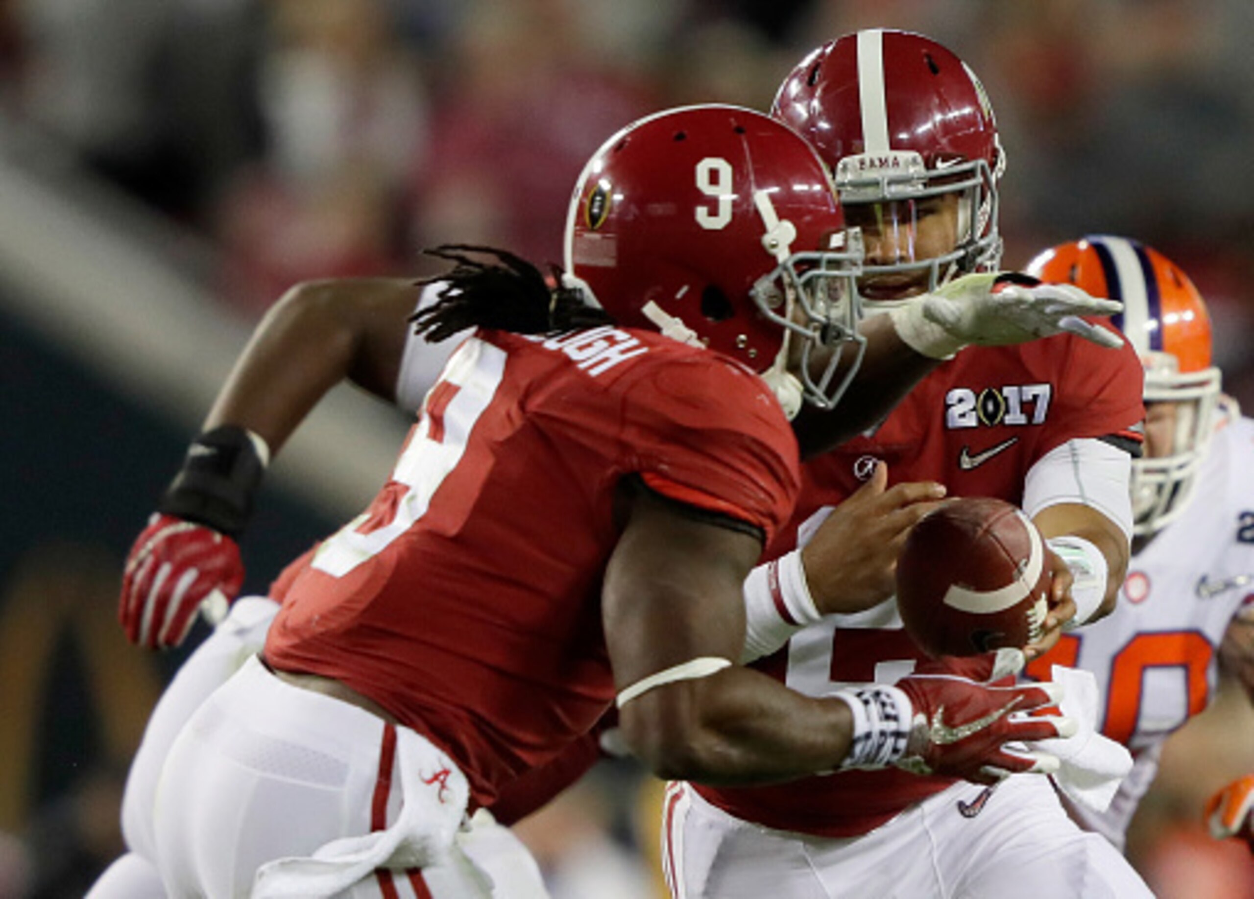 Bo Scarbrough was third in team rushing with 812 rushing yards  as a sophomore.