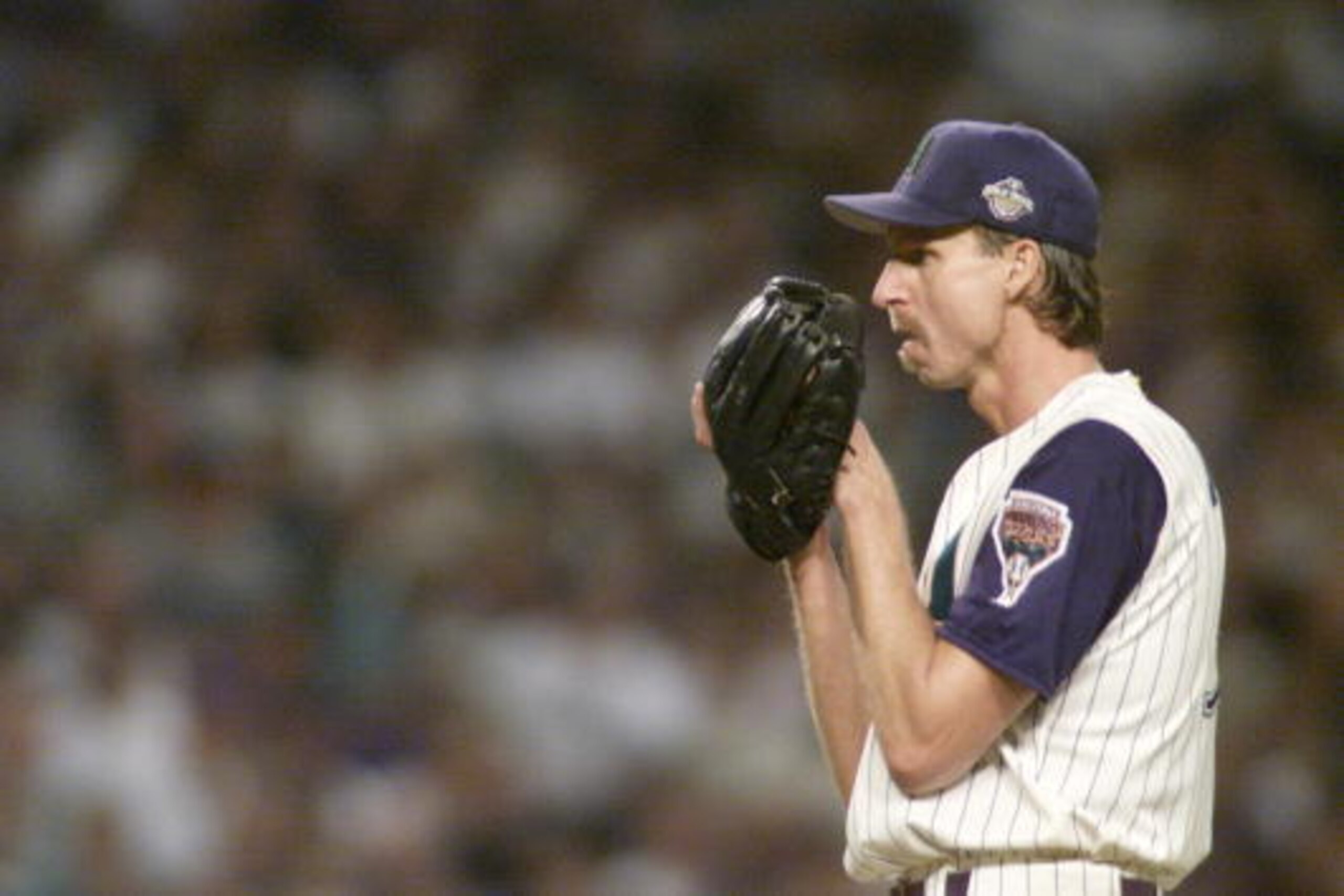 Randy Johnson won four NL Cy Young Awards after signing with the Arizona Diamondbacks.