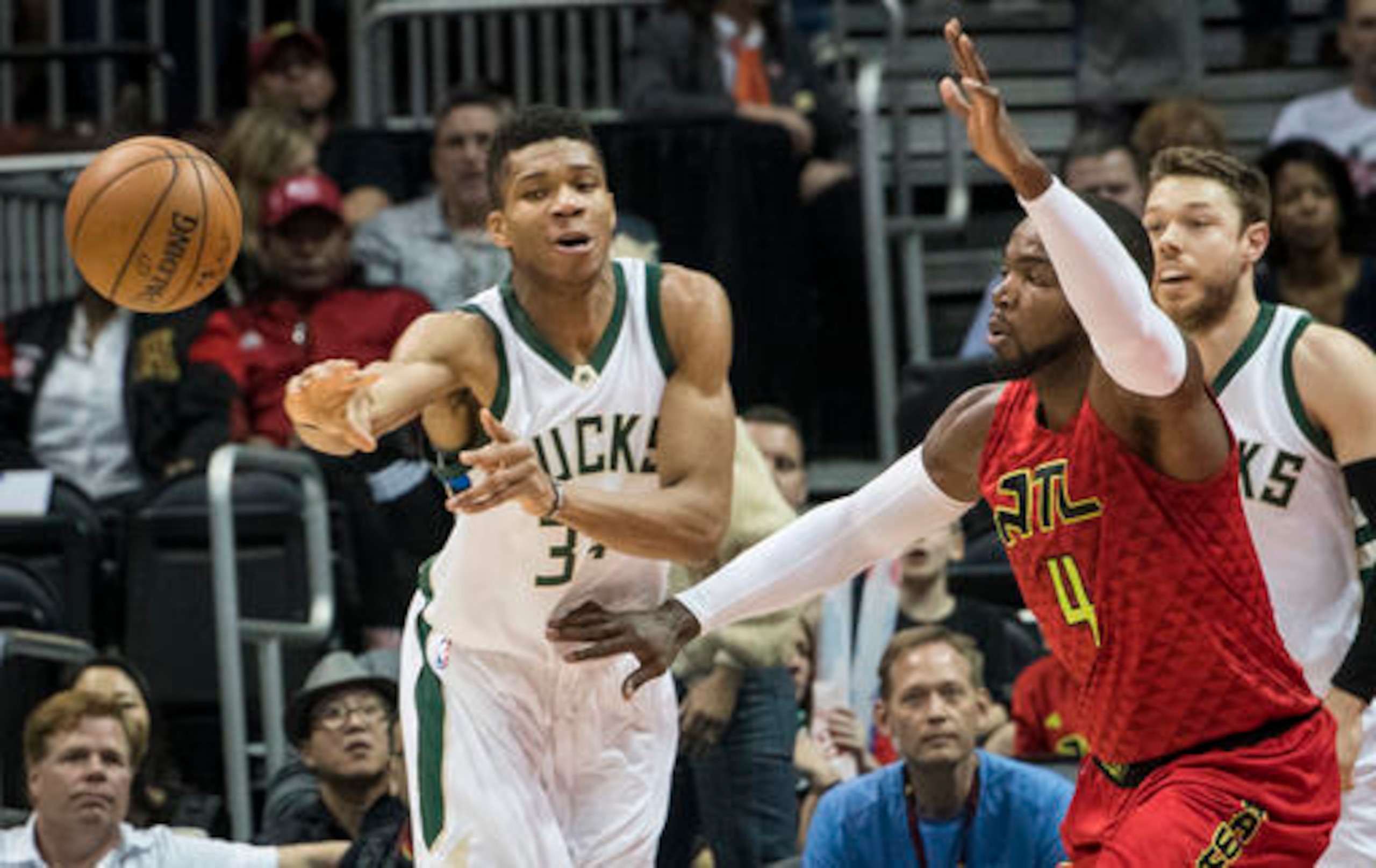 Giannis Antetokounmpo of the Milwaukee Bucks.