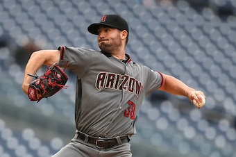 WASHINGTON, DC - SEPTEMBER 29: Robbie Ray #38 of the Arizona Diamondbacks works in the first inning against the Washington Nationals at Nationals Park on September 29, 2016 in Washington, DC. (Photo by Matthew Hazlett/Getty Images)