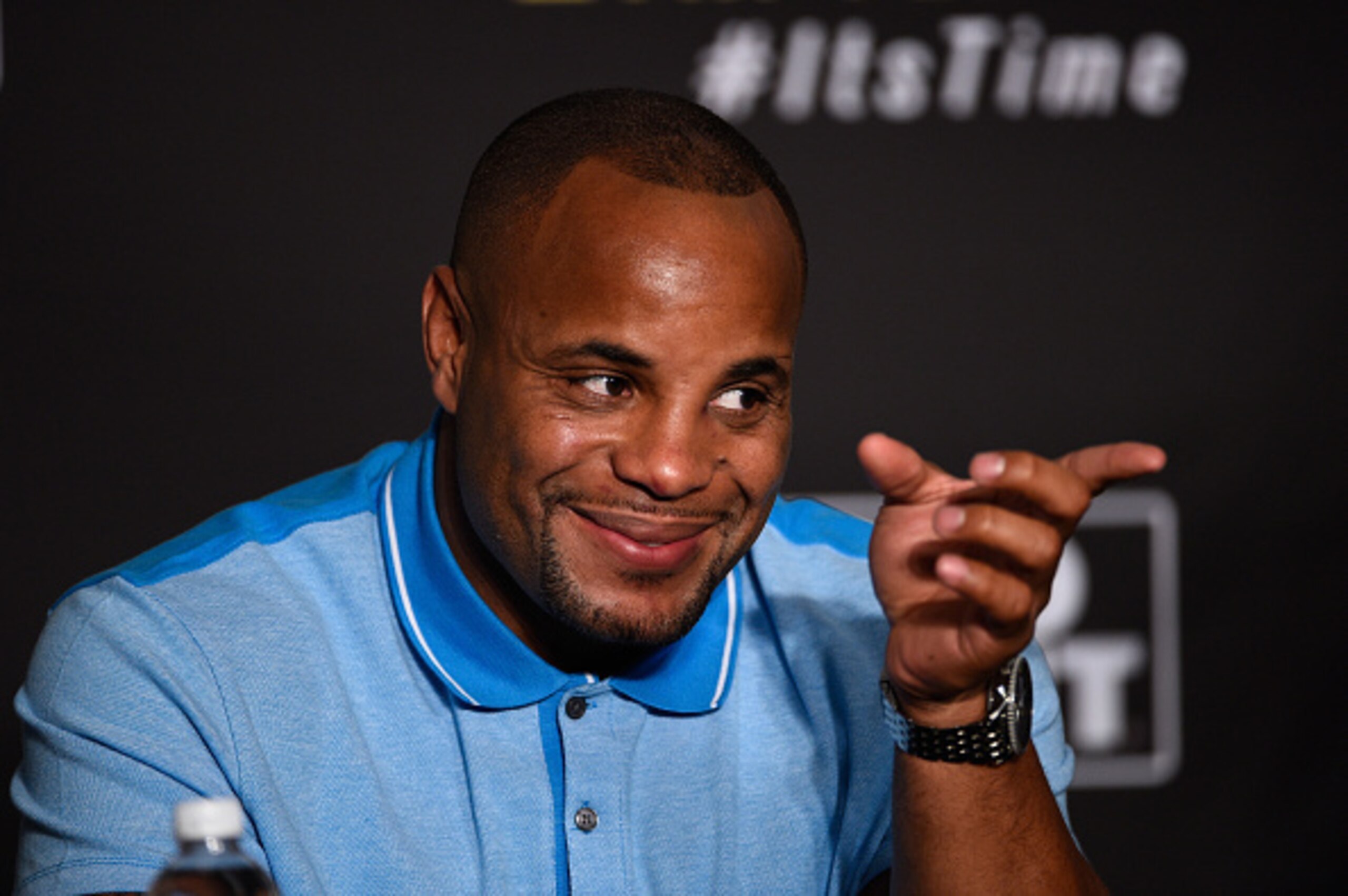 Daniel Cormier worked the desk for the entire Fight Night 103 card.