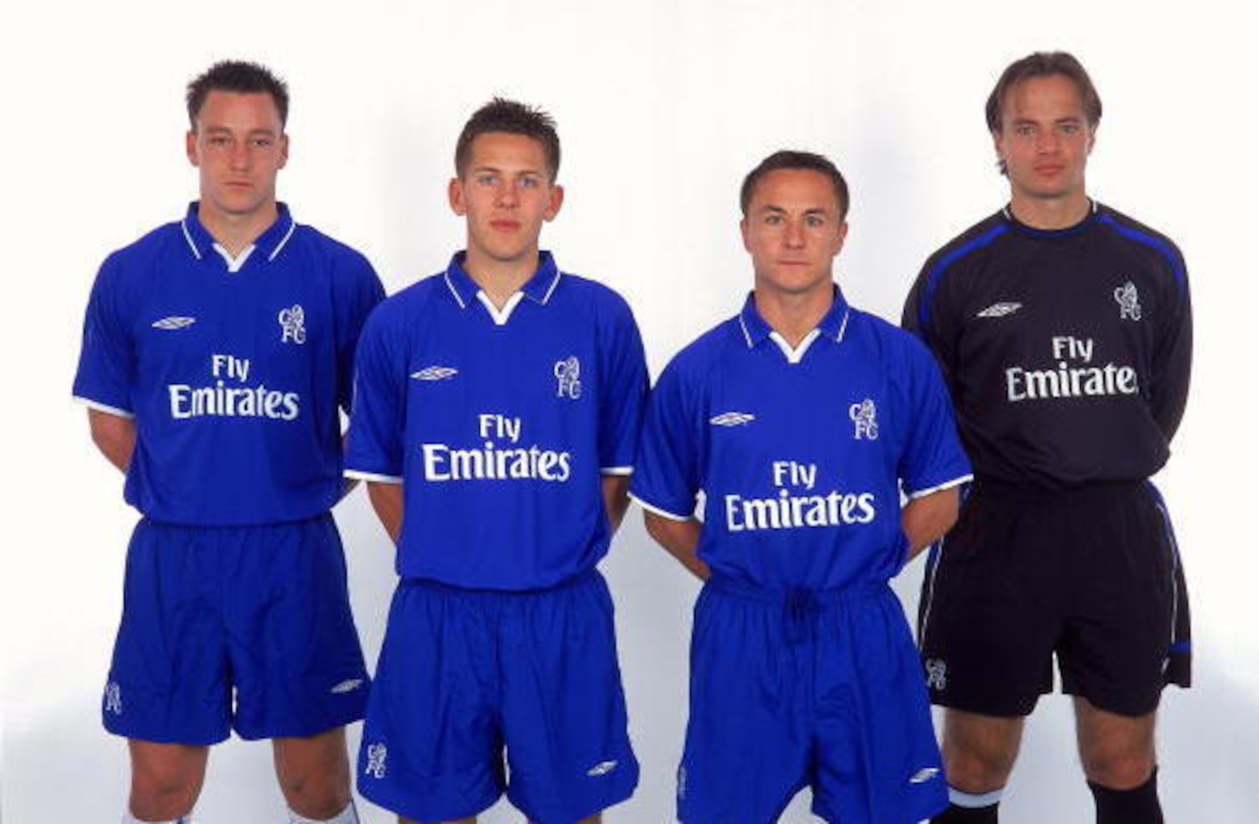Jon Harley, second left, was becoming established when Chelsea sold him to Fulham in 2001
