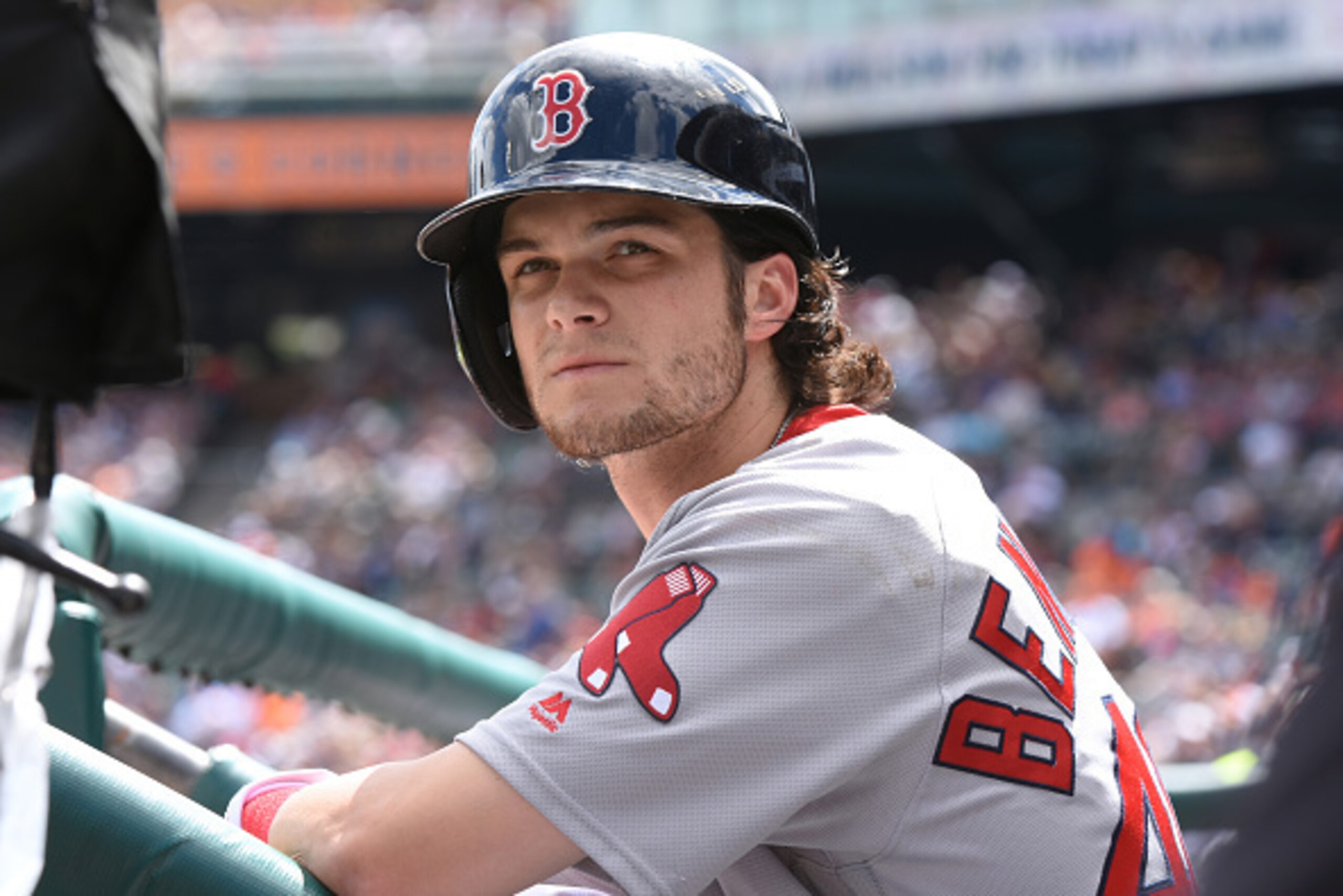 Boston Red Sox outfielder Andrew Benintendi.