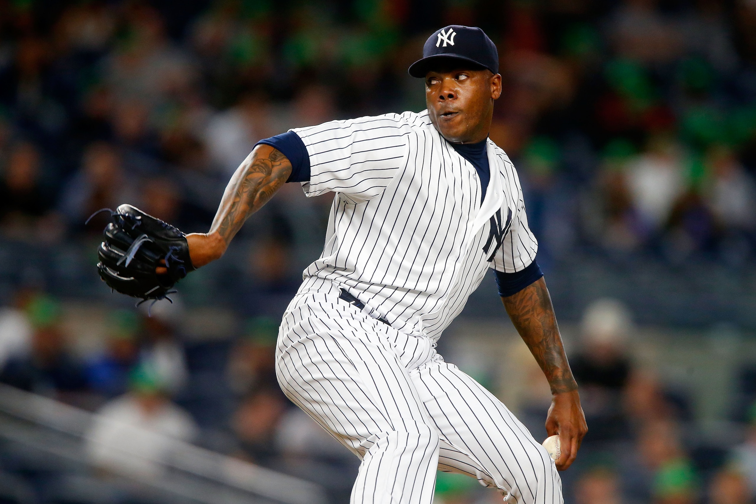 Aroldis Chapman will be worth watching in his return to the Yankees.