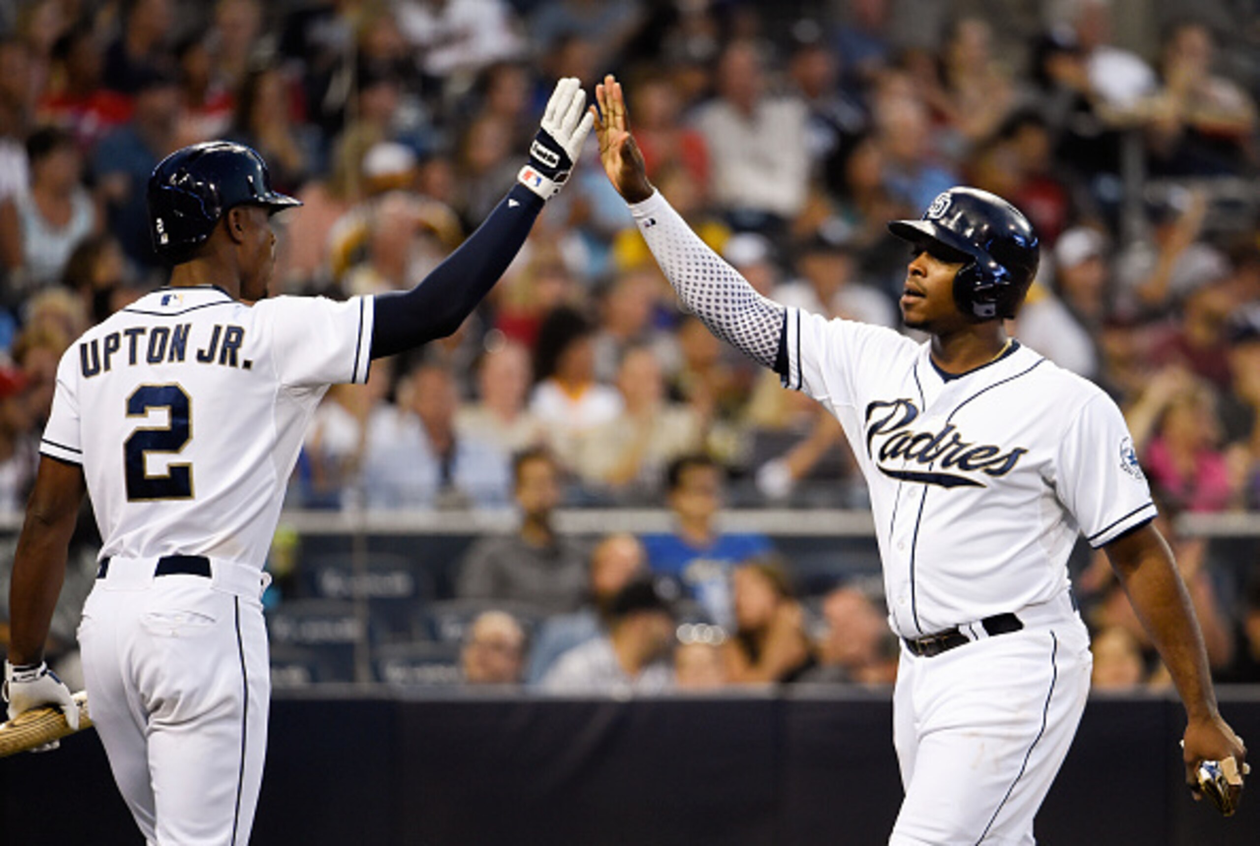 The Upton brothers, Melvin Jr. and Justin, have played together on two separate teams.