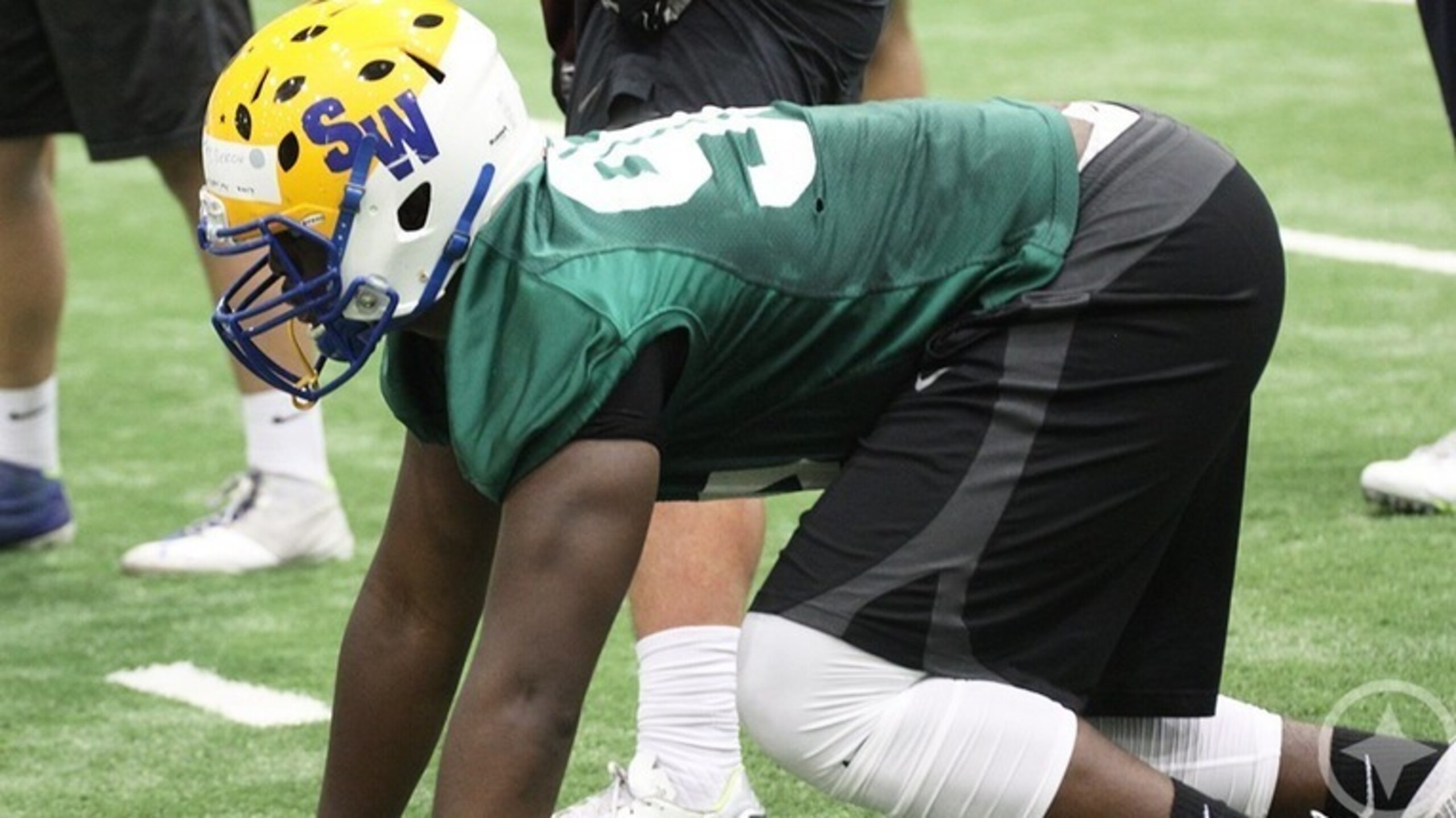 Deron Irving-Bey has great potential on Michigan's defensive line.