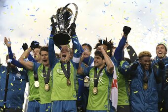 Sounders winning the 2016 MLS Cup