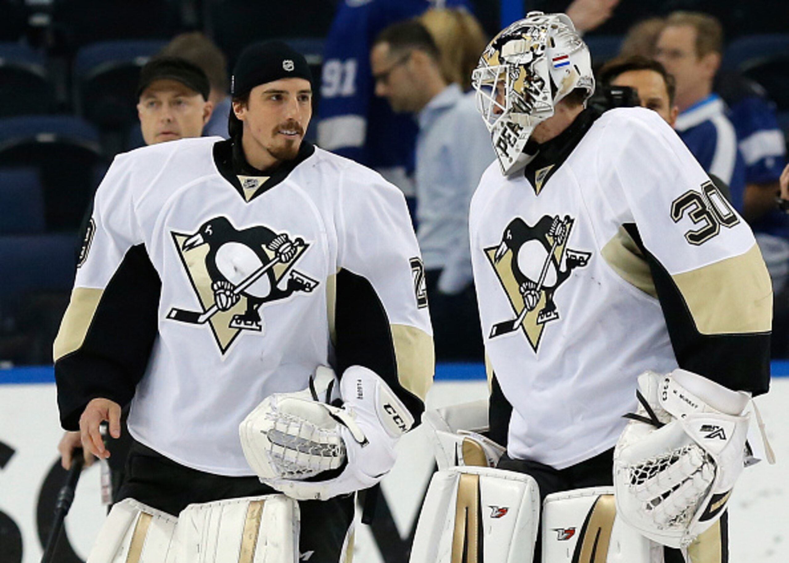 Rookie Matt Murray replaced veteran goalie Marc-Andre Fleury during the Pittsburgh Penguins' 2016 Stanley Cup title run.