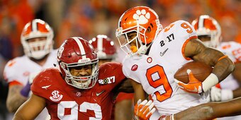 Eight Alabama opponents were flagged three times or less, with just three holding calls all season.