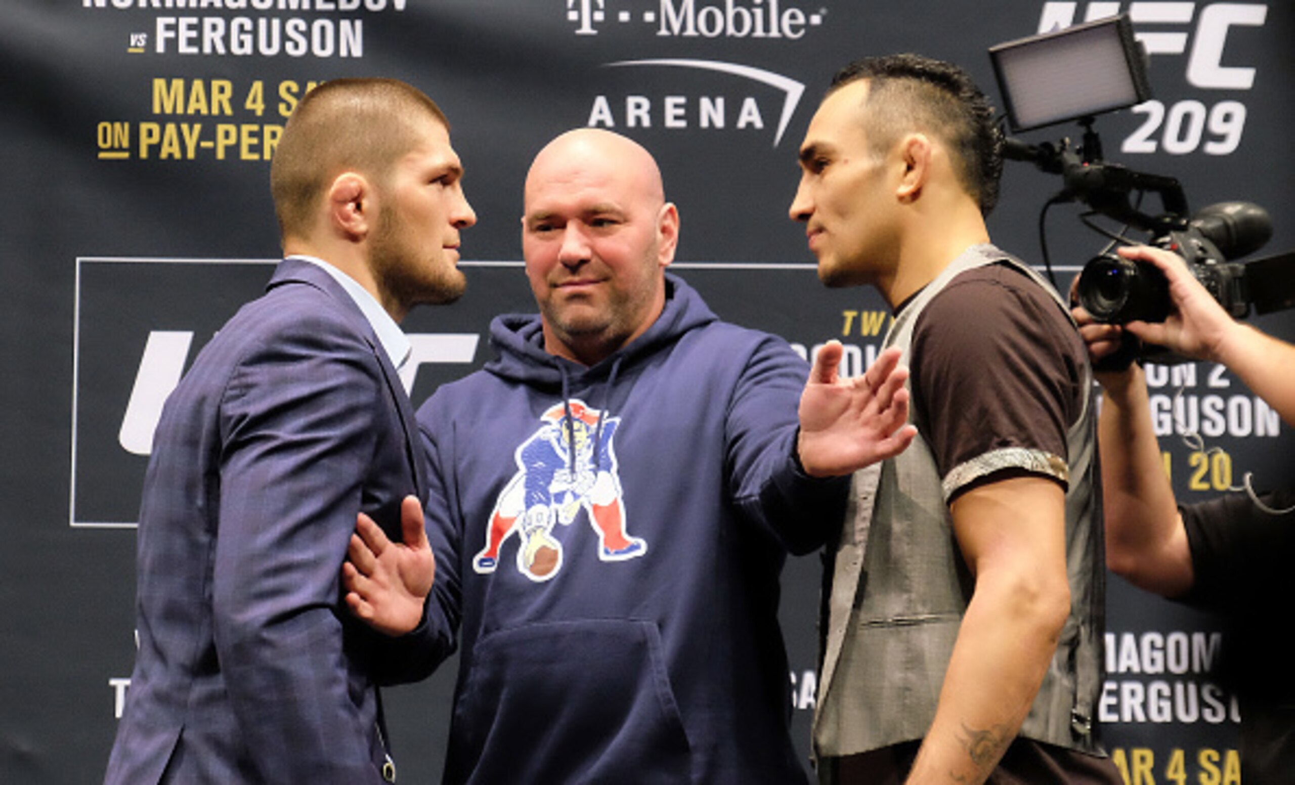 Nurmagomedov and Ferguson meet for the interim lightweight title.