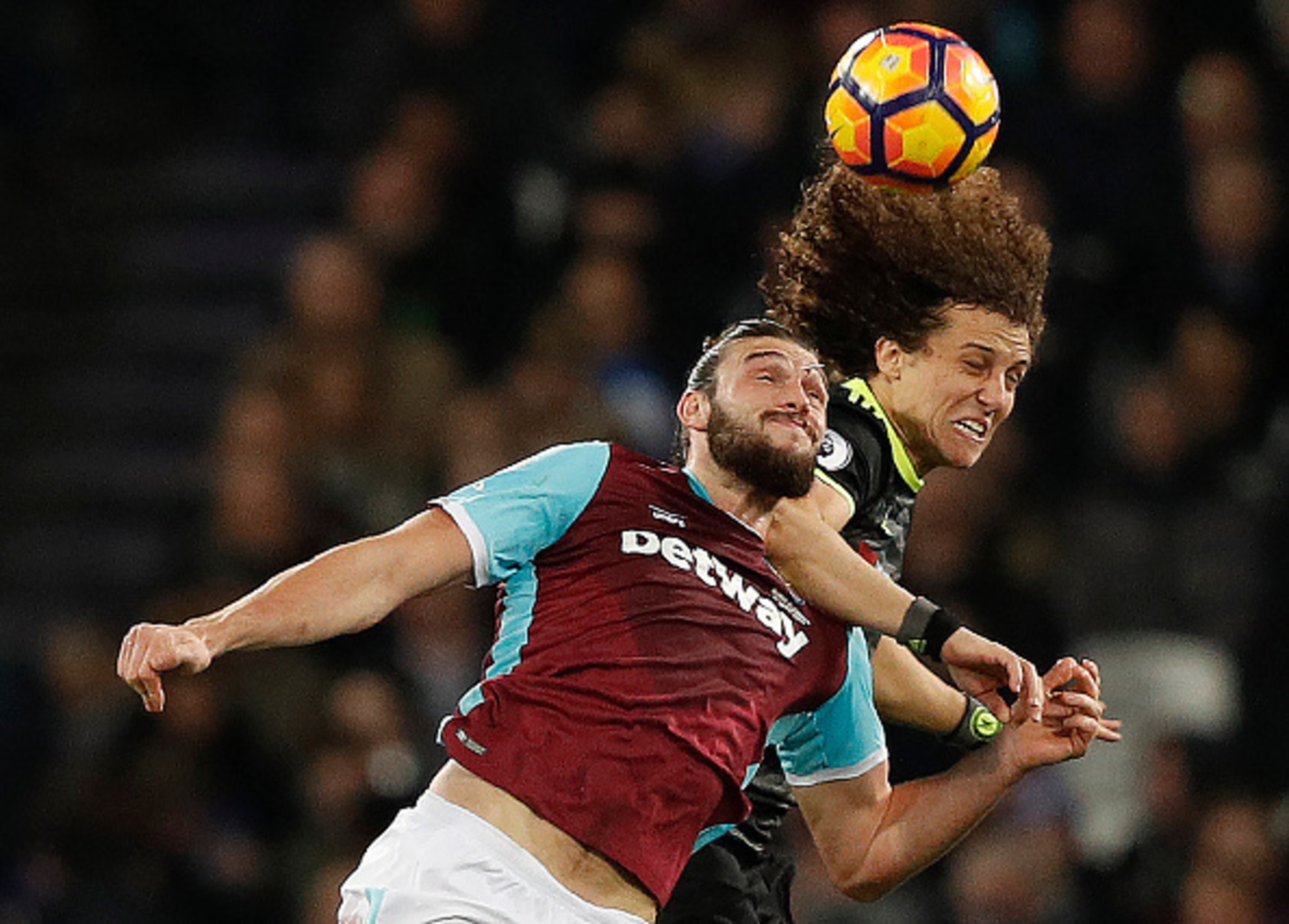 David Luiz beating Andy Carroll in the air. That's how good he's been this season. David Luiz beating Andy Carroll in the air. That's how good he's been this season.
