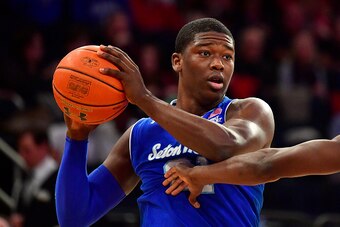 Overshadowed by Purdue's Caleb Swanigan, Seton Hall's Angel Delgado put up a ton of points and rebounds.