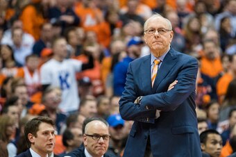 Jim Boeheim was surely not happy with the selection show.