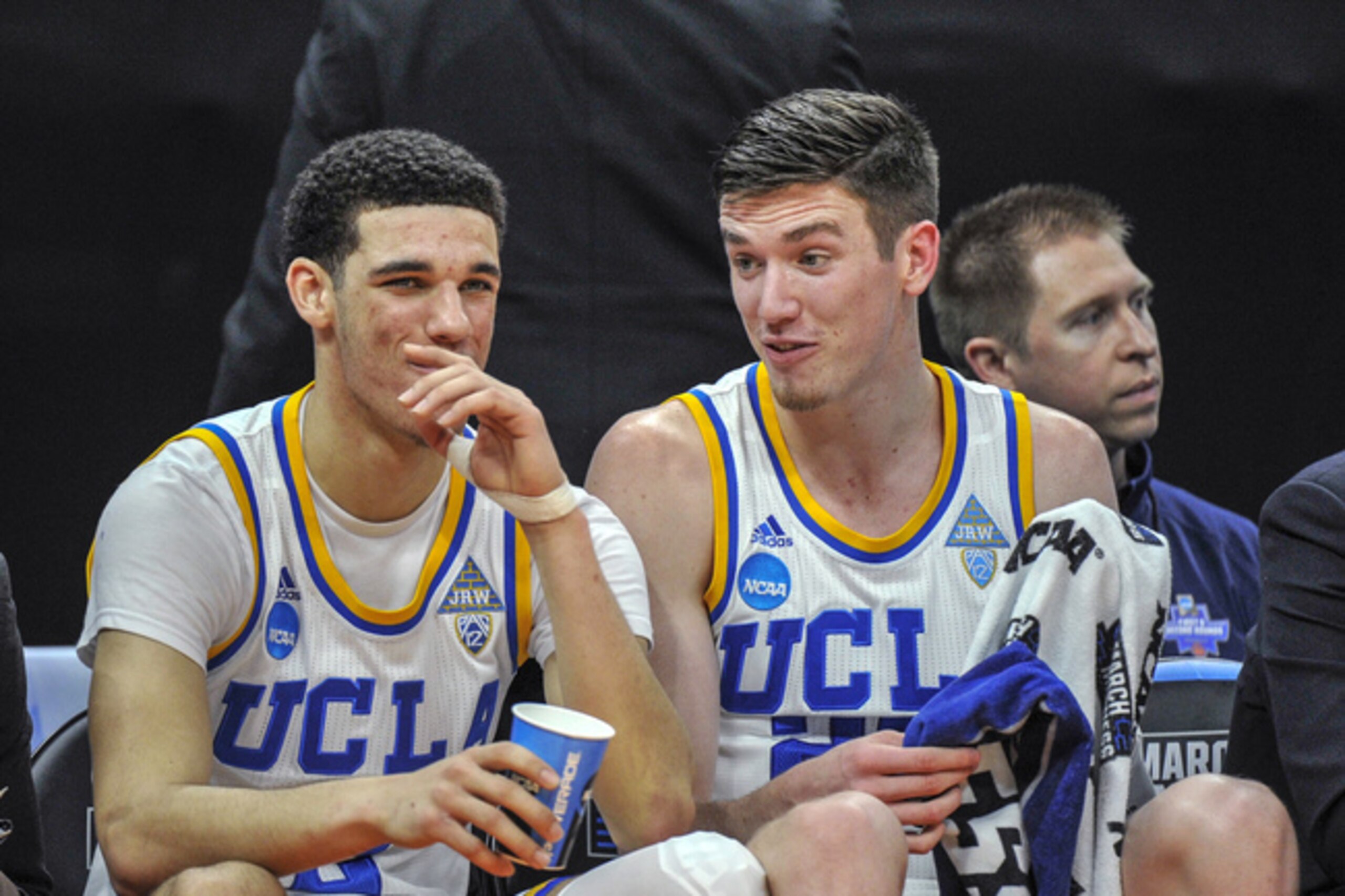 UCLA's Lonzo Ball (left) and TJ Leaf