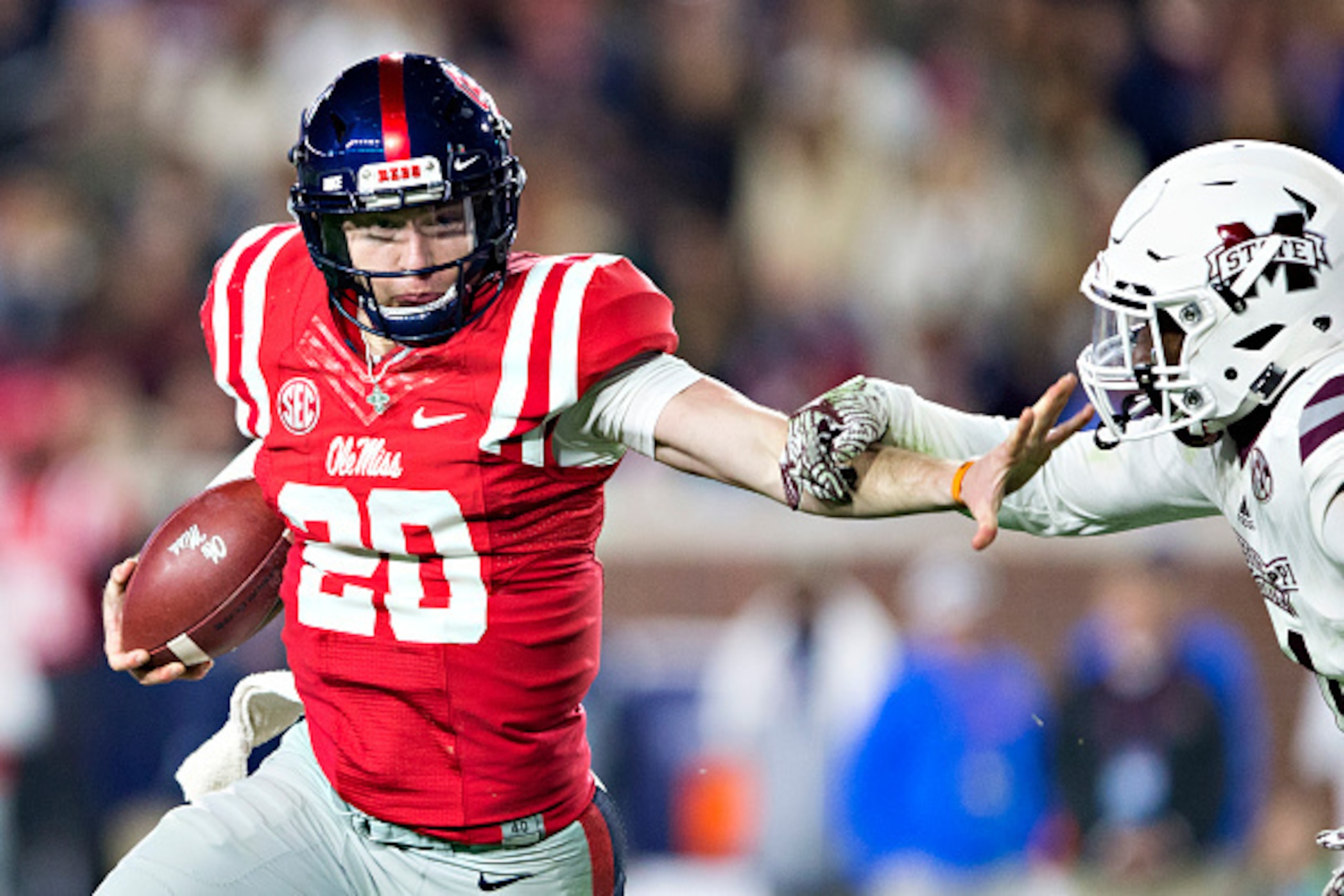 Shea Patterson showed promise even having his redshirt yanked late in 2016 for Ole Miss.