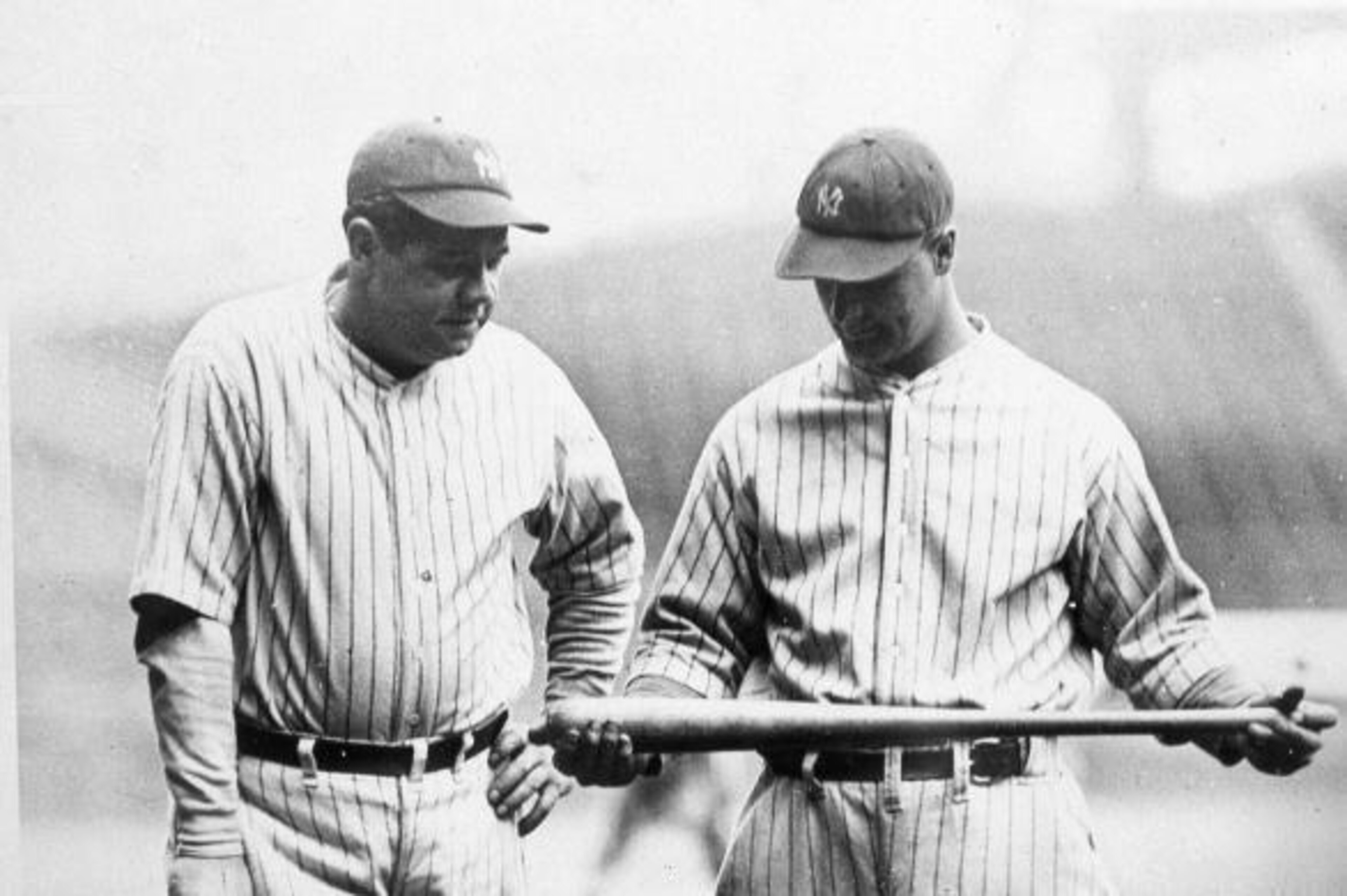 New York Yankees legends Babe Ruth and Lou Gehrig headlined baseball's most formidable lineup. New York Yankees legends Babe Ruth and Lou Gehrig headlined baseball's most formidable lineup.