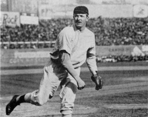 Christy Mathewson netted a 2.12 ERA in 17 seasons with the New York Giants.